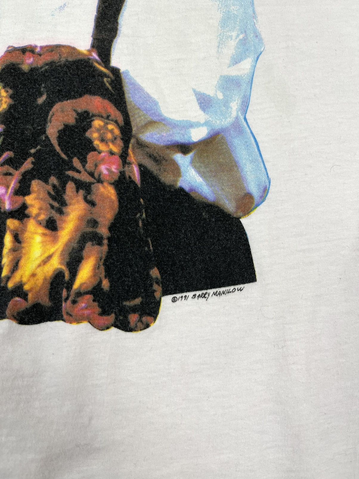 Band Tees × Vintage Barry Manilow 1991 Vintage Singer T Shirt Size US XL / EU 56 / 4 - 5 Thumbnail