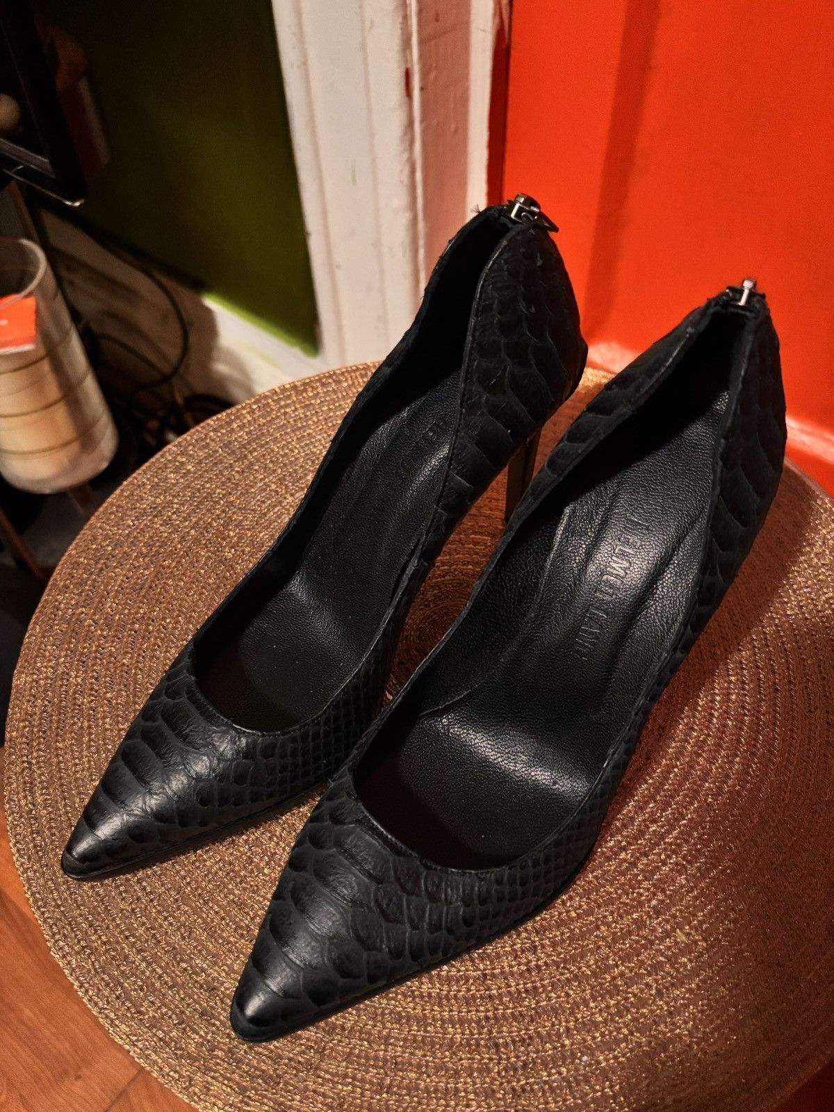 Helmut Lang Helmut Lang Snake Skin Heels Size US 10 / IT 40 - 3 Thumbnail