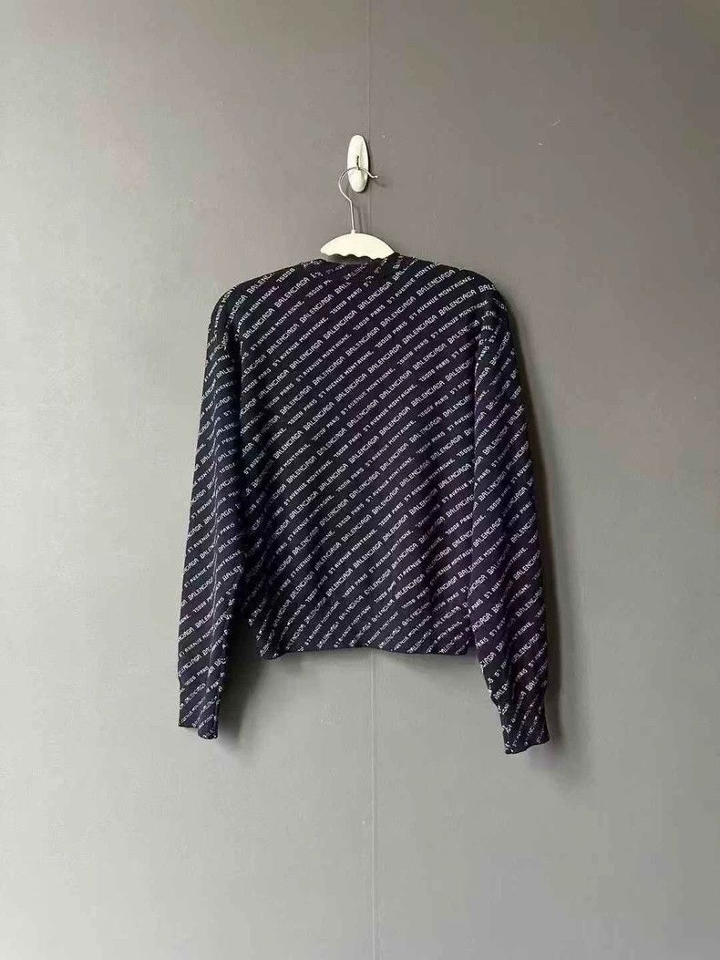 Balenciaga Balenciaga Logo Sweater in Dark Color-2506 Size XL / US 12-14 / IT 48-50 - 2 Thumbnail
