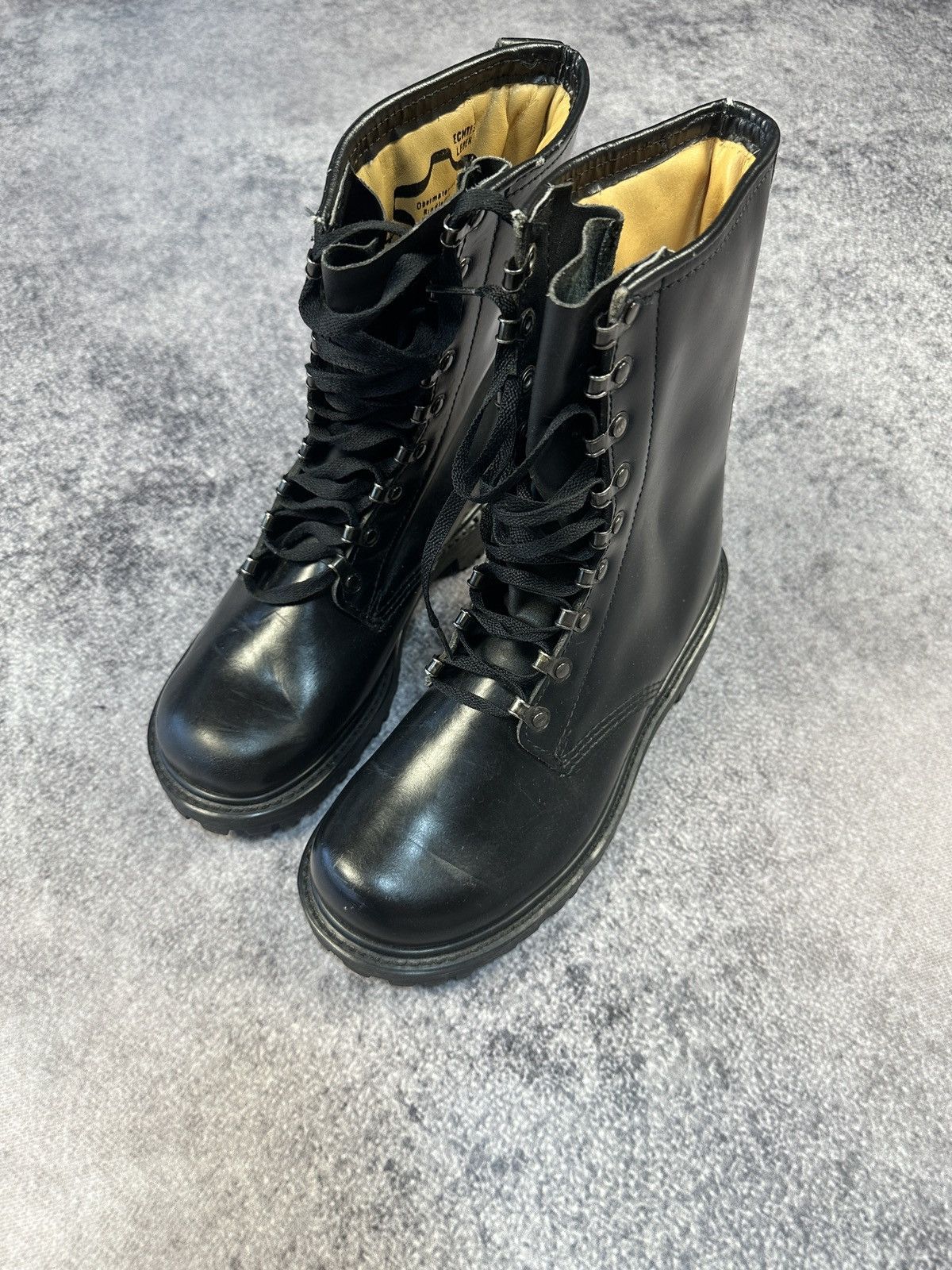 image of Y2K Vintage Leather Balck Boots Opium Avant Garde Very in Black, Men's (Size 8)