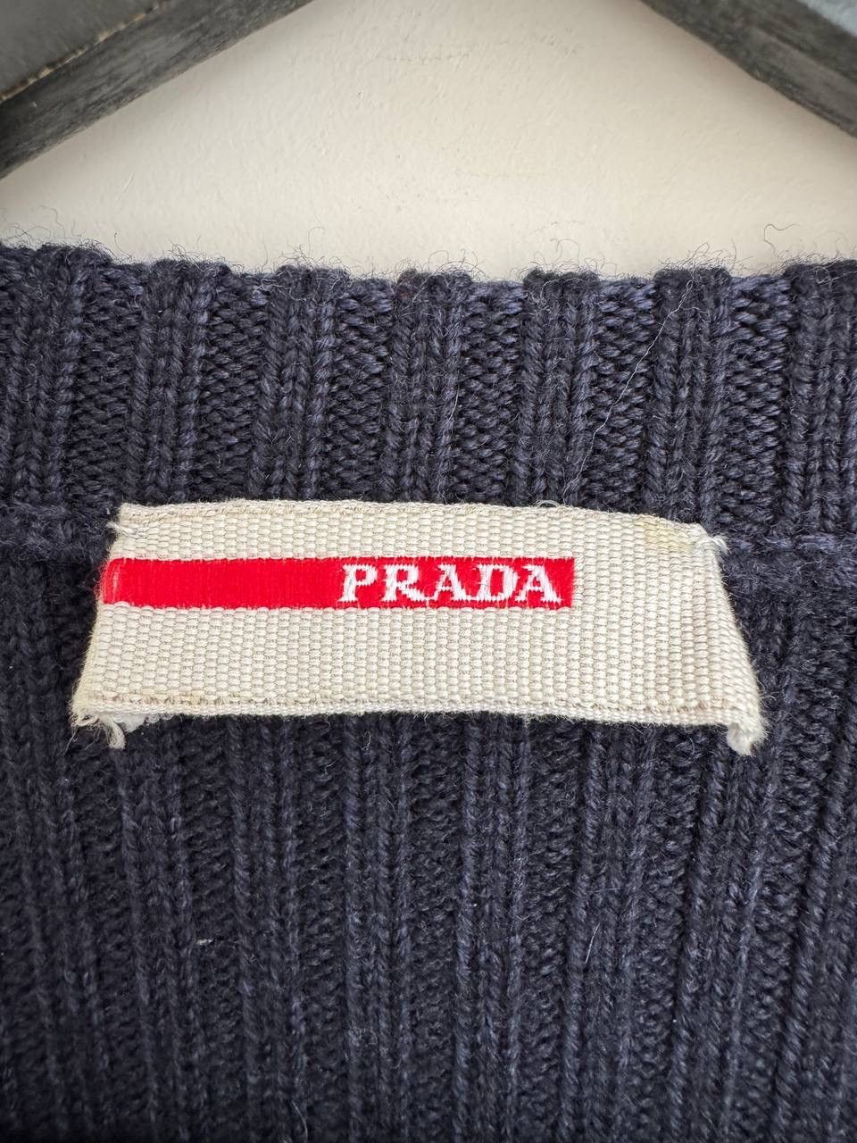 Prada Prada men's wool sweater with logo size L Size US L / EU 52-54 / 3 - 5 Thumbnail