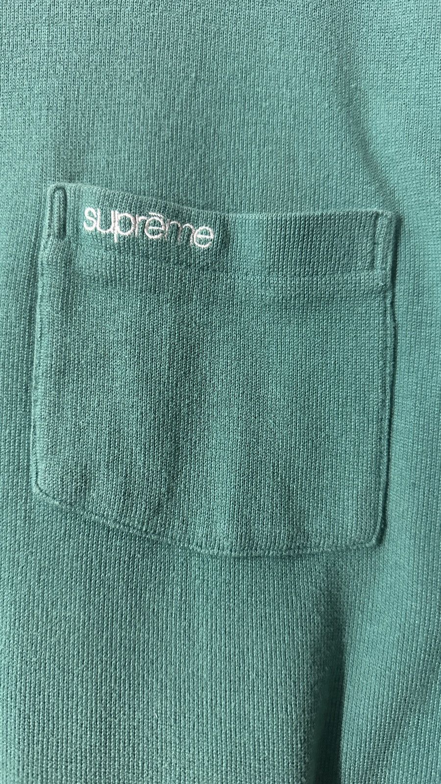 Supreme Supreme Ribbed Pocket Tee 2016 Size US XL / EU 56 / 4 - 2 Thumbnail
