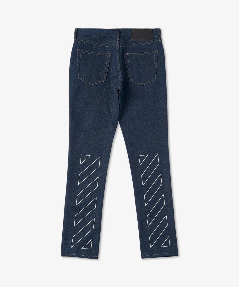 Off-White o1y0225 Denim Pant in Blue Size US 30 / EU 46 - 2 Thumbnail