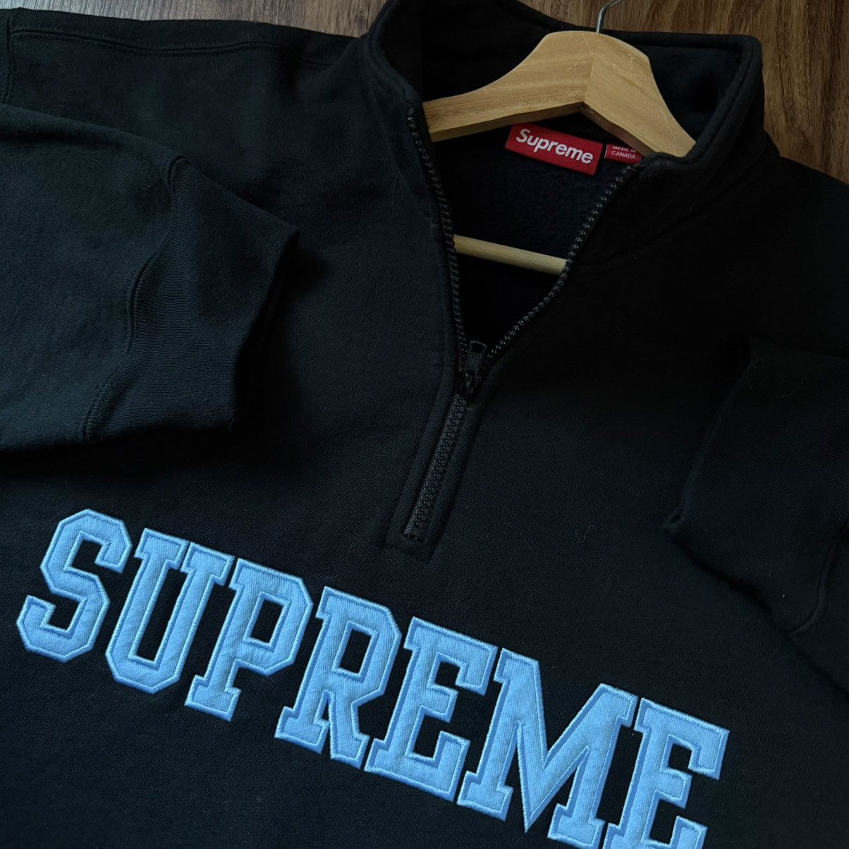 Supreme Supreme FW24 Collegiate Half Zip Pullover Size XXL Size US XXL / EU 58 / 5 - 7 Thumbnail