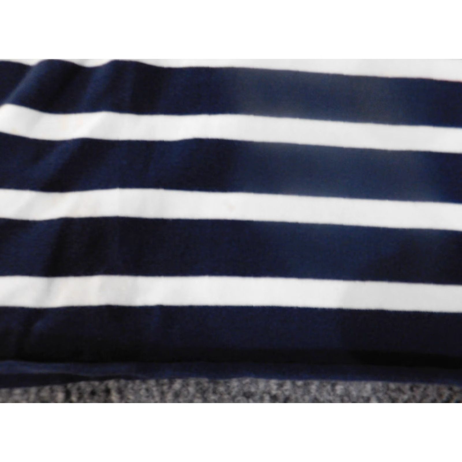 Vintage Crown & Ivy Sweater XL blue pullover Womens striped stretch cotton turtleneck Size XL / US 12-14 / IT 48-50 - 4 Thumbnail