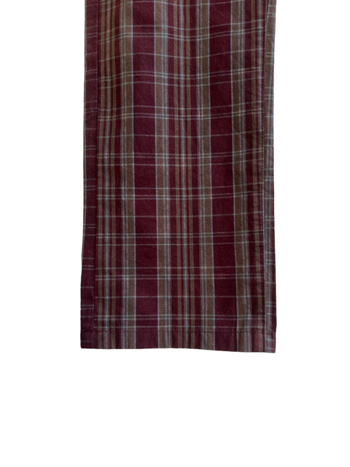 Paul Smith Vintage Paul Smith Jeans Made in Japan Waxed Plaid Pant Size US 29 - 8 Thumbnail