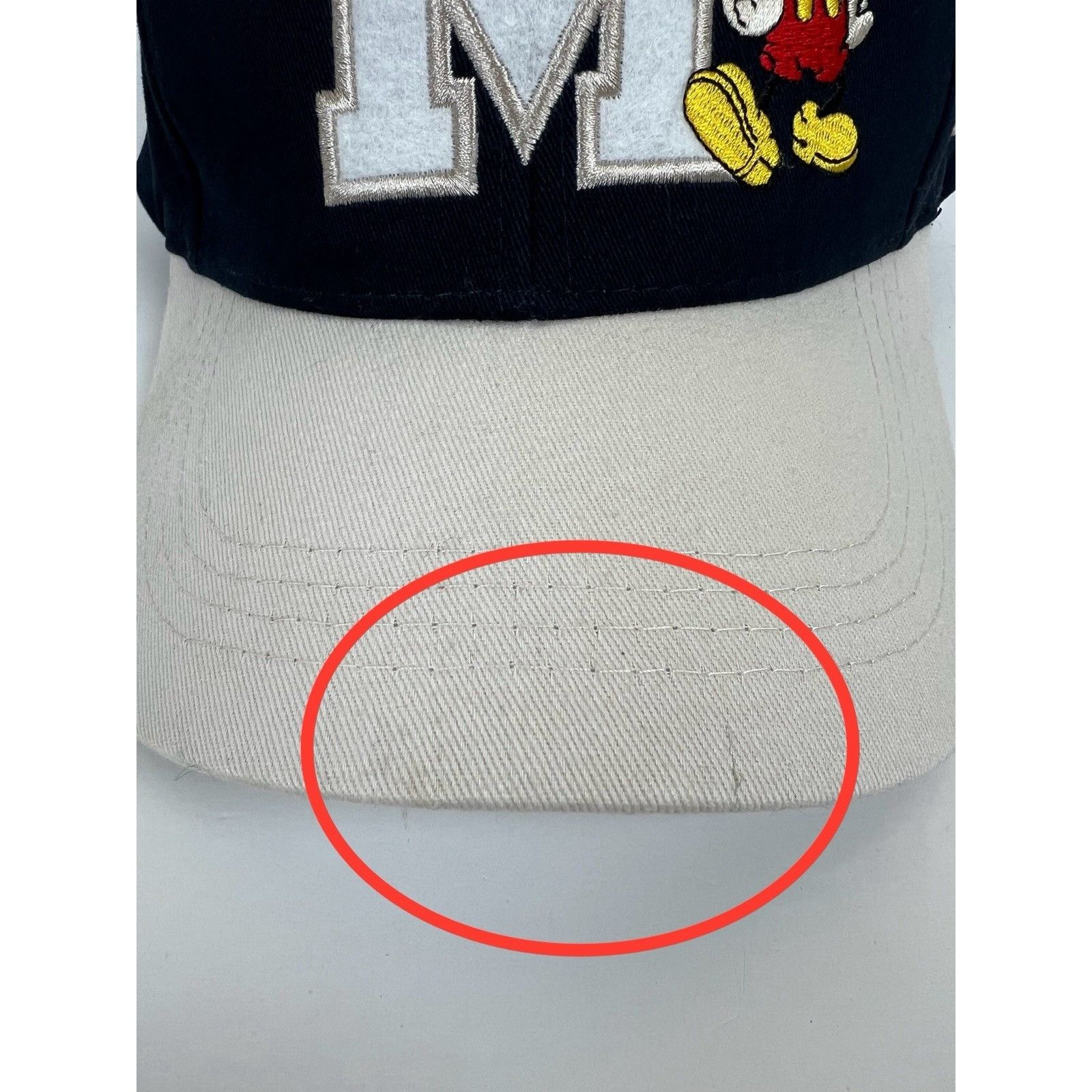 Disney Vintage Mickey Mouse Disneyland Strapback Hat Cap Y2K Blue E Size ONE SIZE - 4 Thumbnail