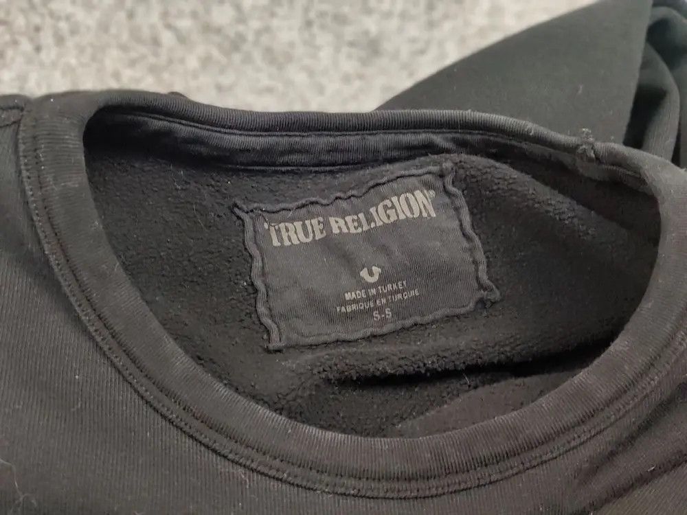 True Religion True Religion Crew Fleece mtl Crewneck Black Sweatshirt Size US S / EU 44-46 / 1 - 7 Thumbnail