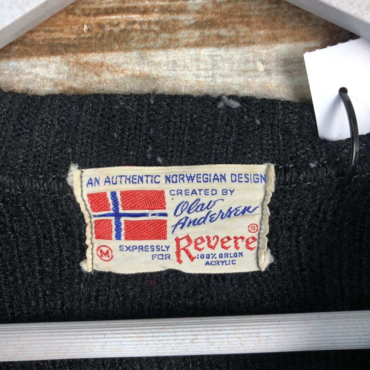 Homespun Knitwear × Japanese Brand Revere Dark Blue art vintage Knitwear #A1821 Size US M / EU 48-50 / 2 - 9 Thumbnail