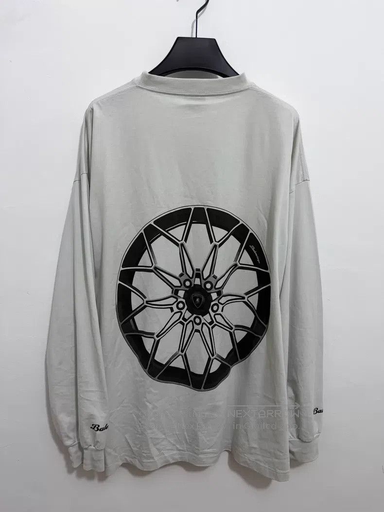 Balenciaga Balenciaga Car Print Round Neck Raglan Long Sleeve T-Shirt Size US XL / EU 56 / 4 - 2 Thumbnail