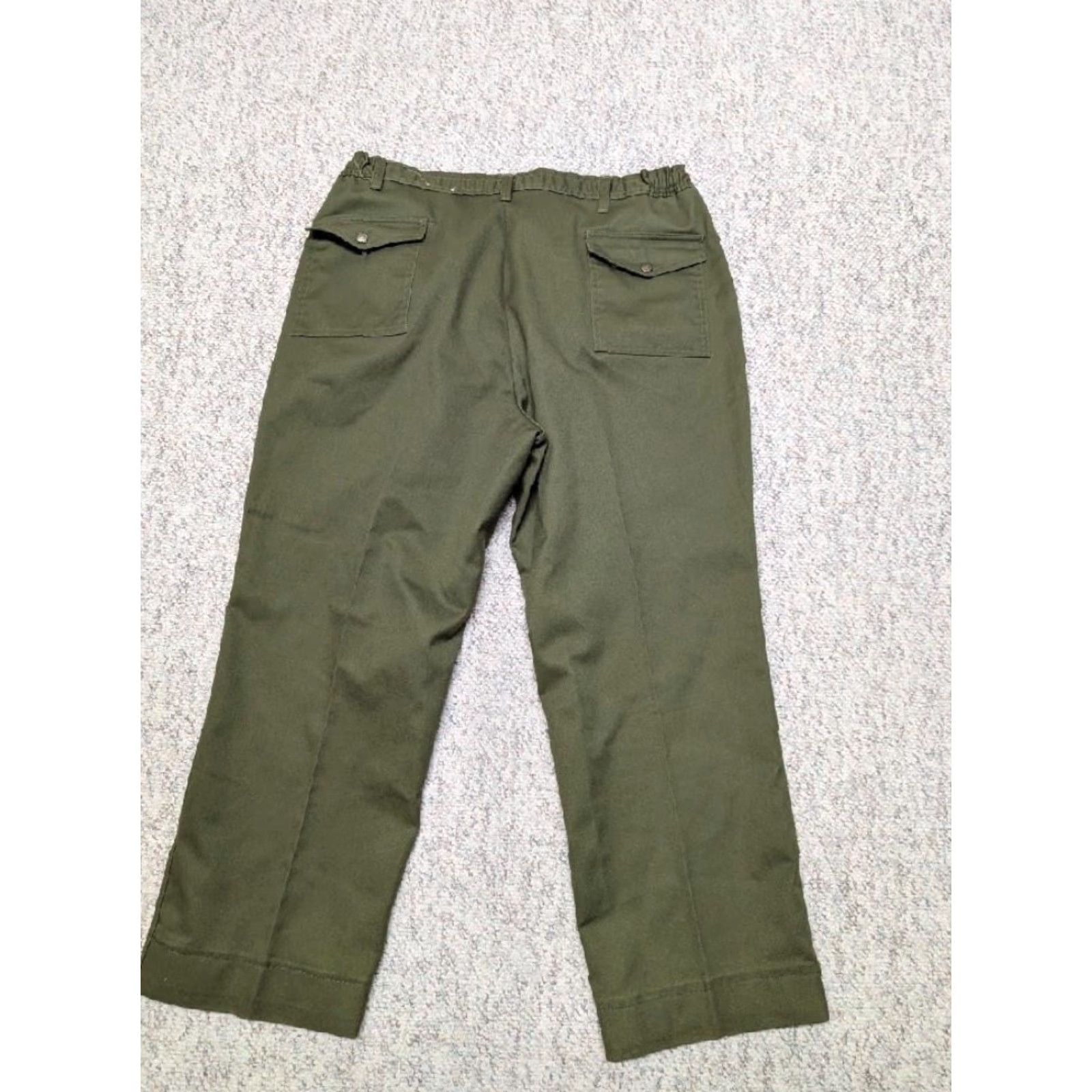 Vintage VINTAGE Boy Scouts of America Pants Cargo Twill Green 38x30 Cotton Size US 38 / EU 54 - 2 Thumbnail