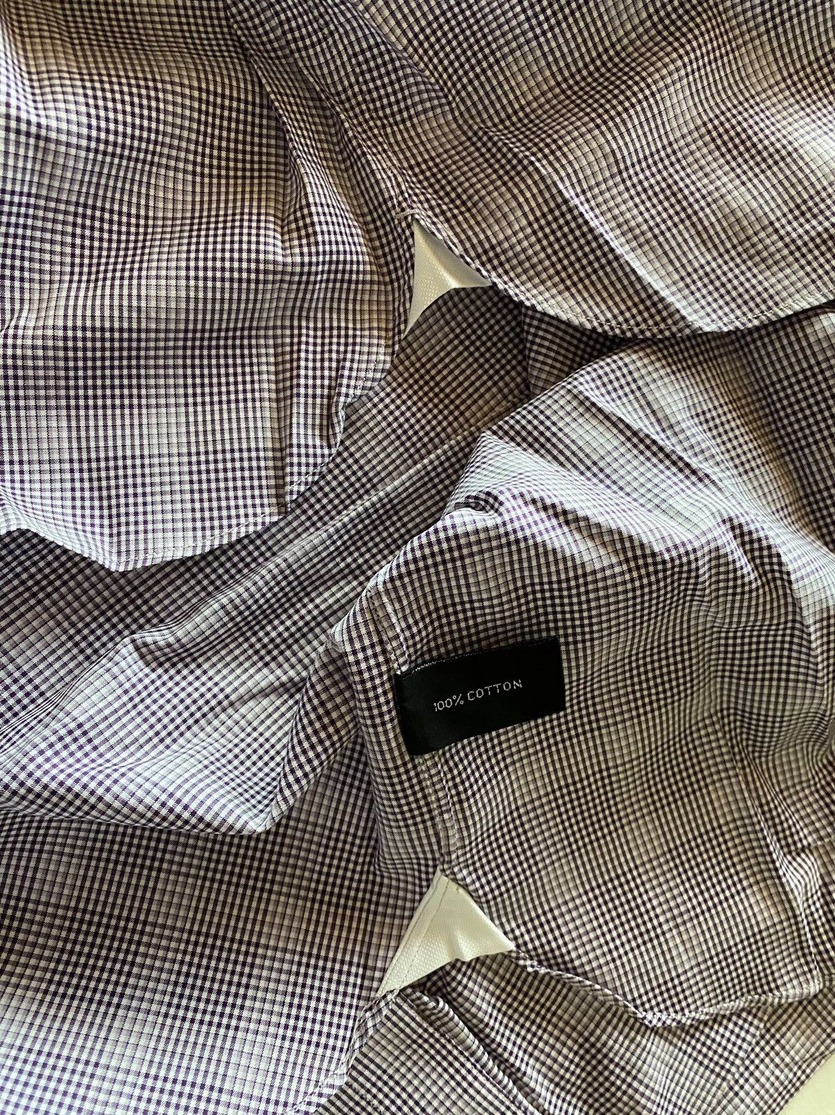 Tom Ford Tom Ford 🇮🇹 Violet Vibrations glen check shirt 16.5 42e NEW Size US L / EU 52-54 / 3 - 9 Thumbnail