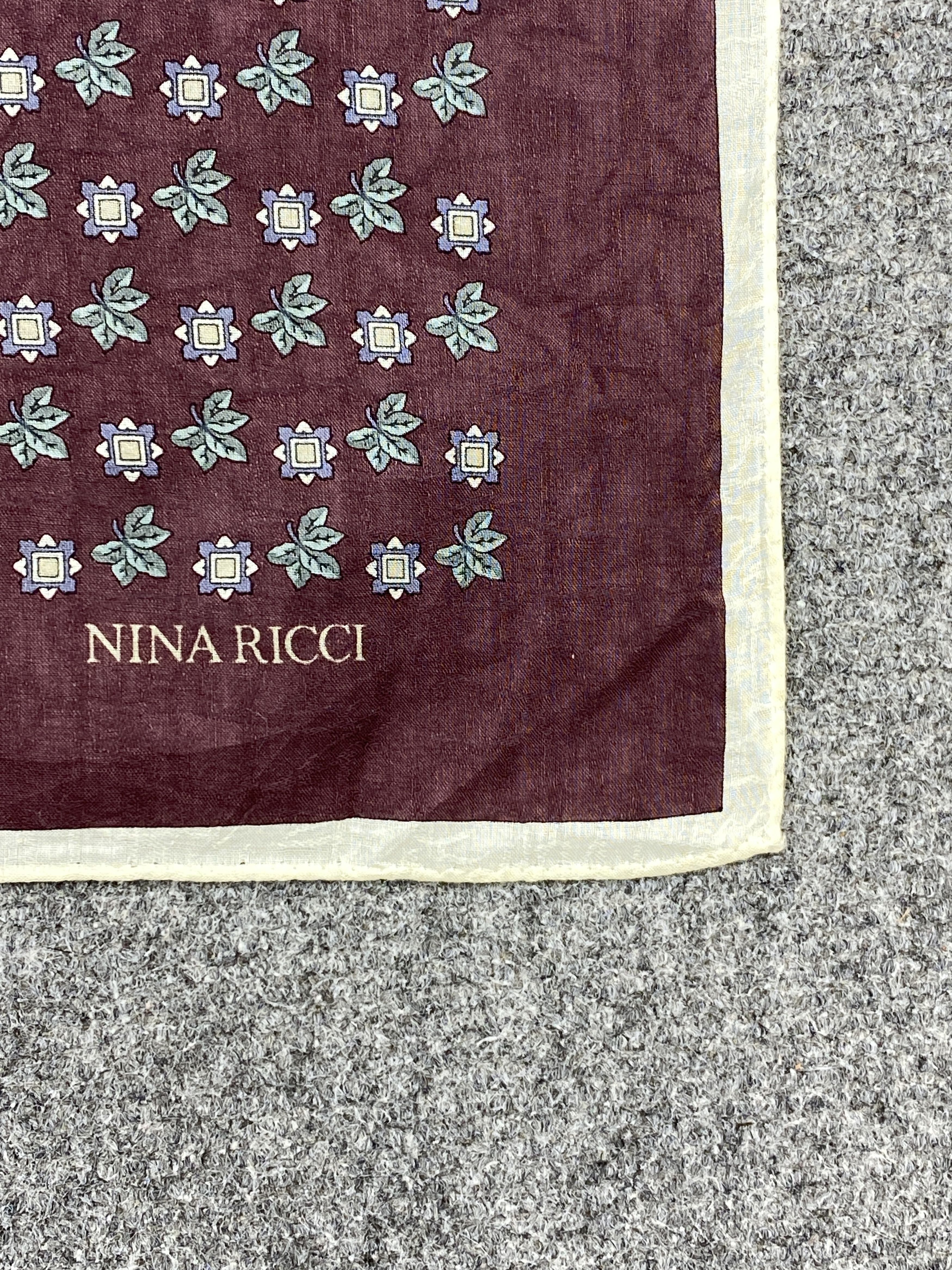 Other Vintage Nina Ricci Handkerchief / Neckerchief HKC1110 Size ONE SIZE - 7 Thumbnail