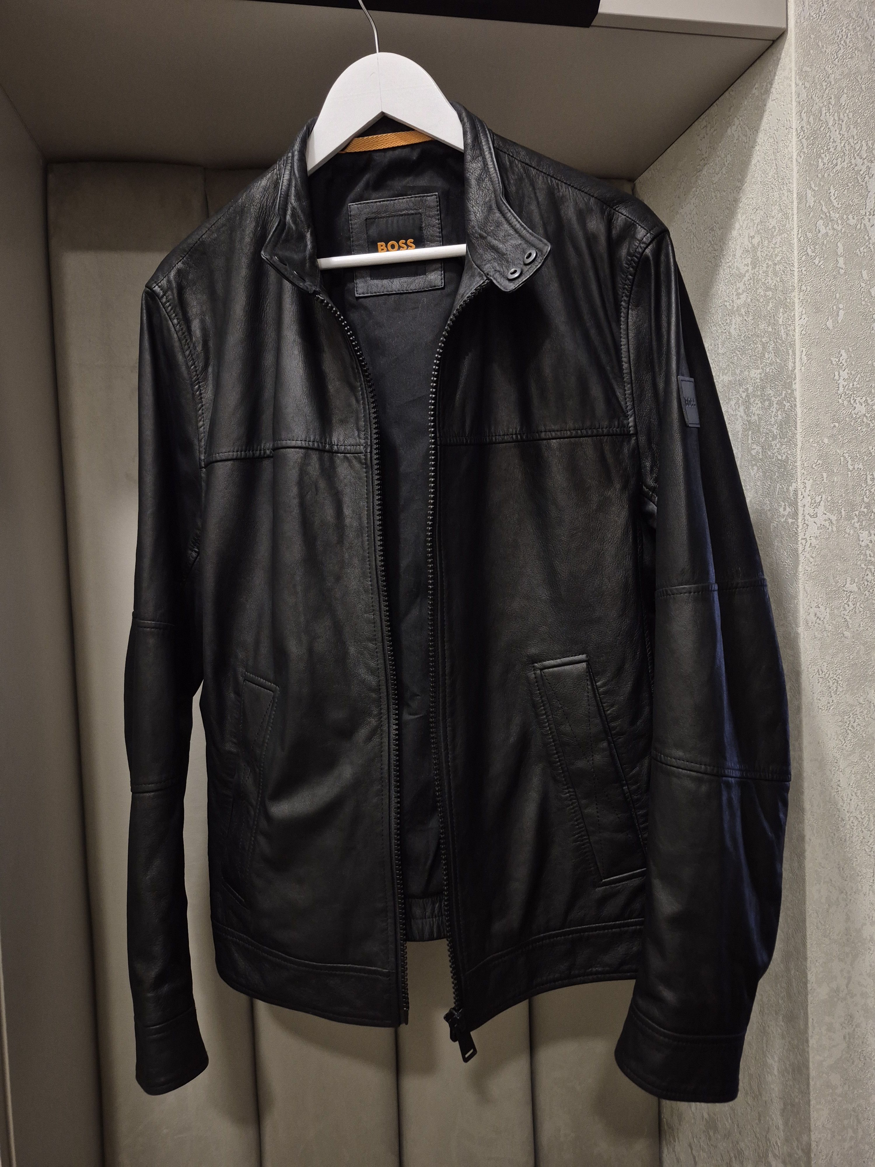 Hugo Boss BOSS men leather jacket Size US L / EU 52-54 / 3 - 6 Thumbnail