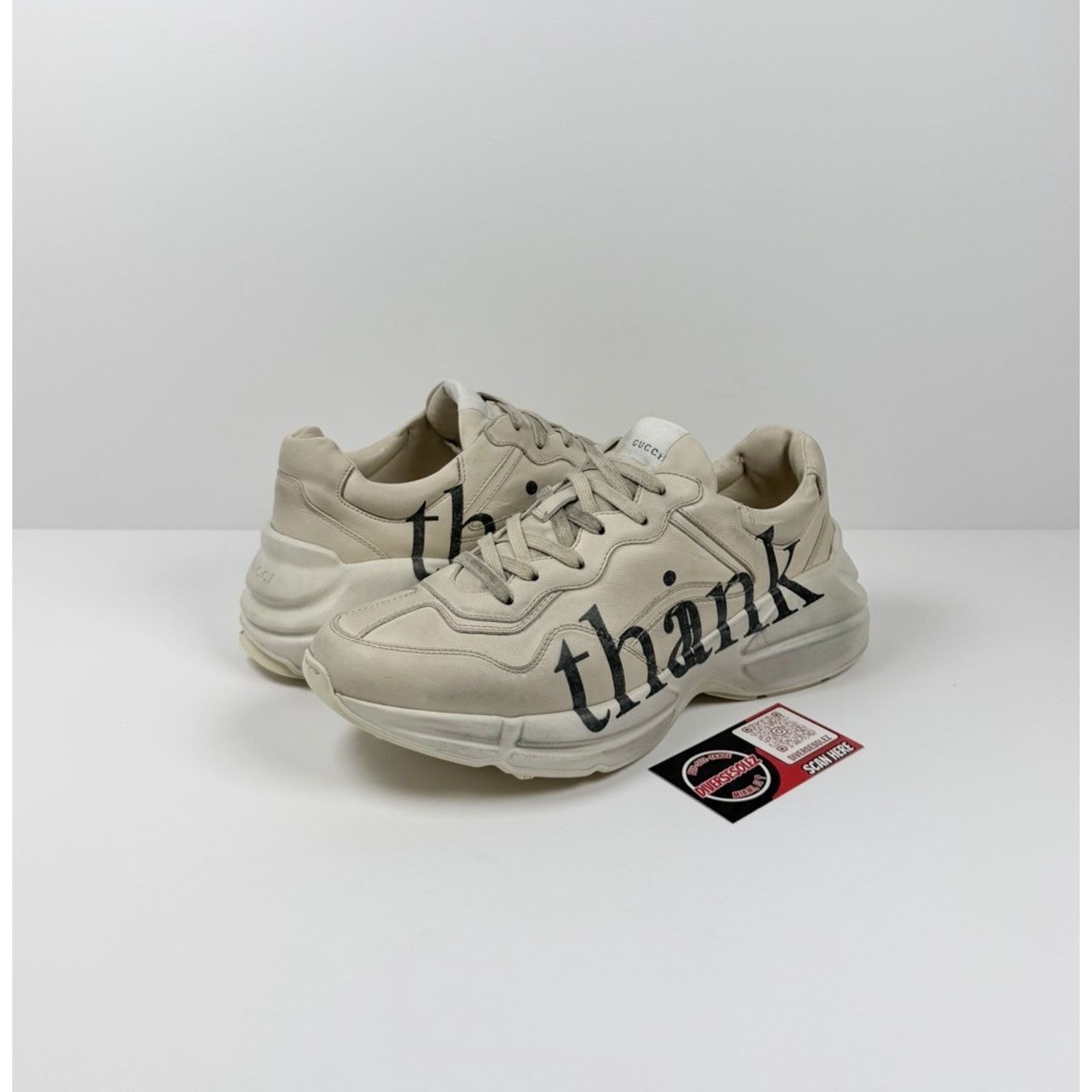 Gucci Size 8.5US - Gucci Rhyton Think/Thank Leather Sneakers Size US 8.5 / EU 41-42 - 1 Thumbnail