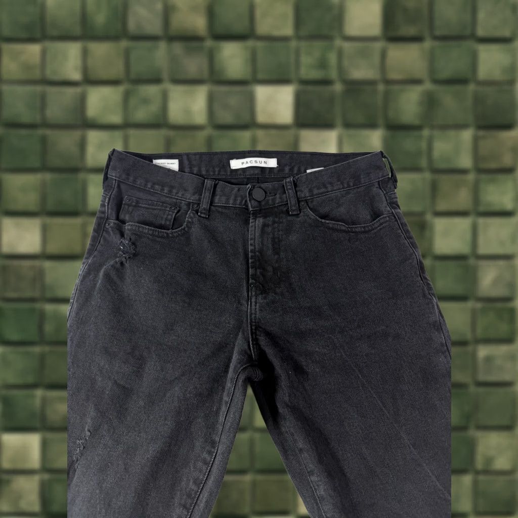 Pacsun PACsun Jeans Men’s Slim Skinny Black Denim Size 30x32 Inseam 32 Stretch 5-Pocket Modern Regular Rise Mid Vintage: No Size US 30 / EU 46 - 1 Thumbnail