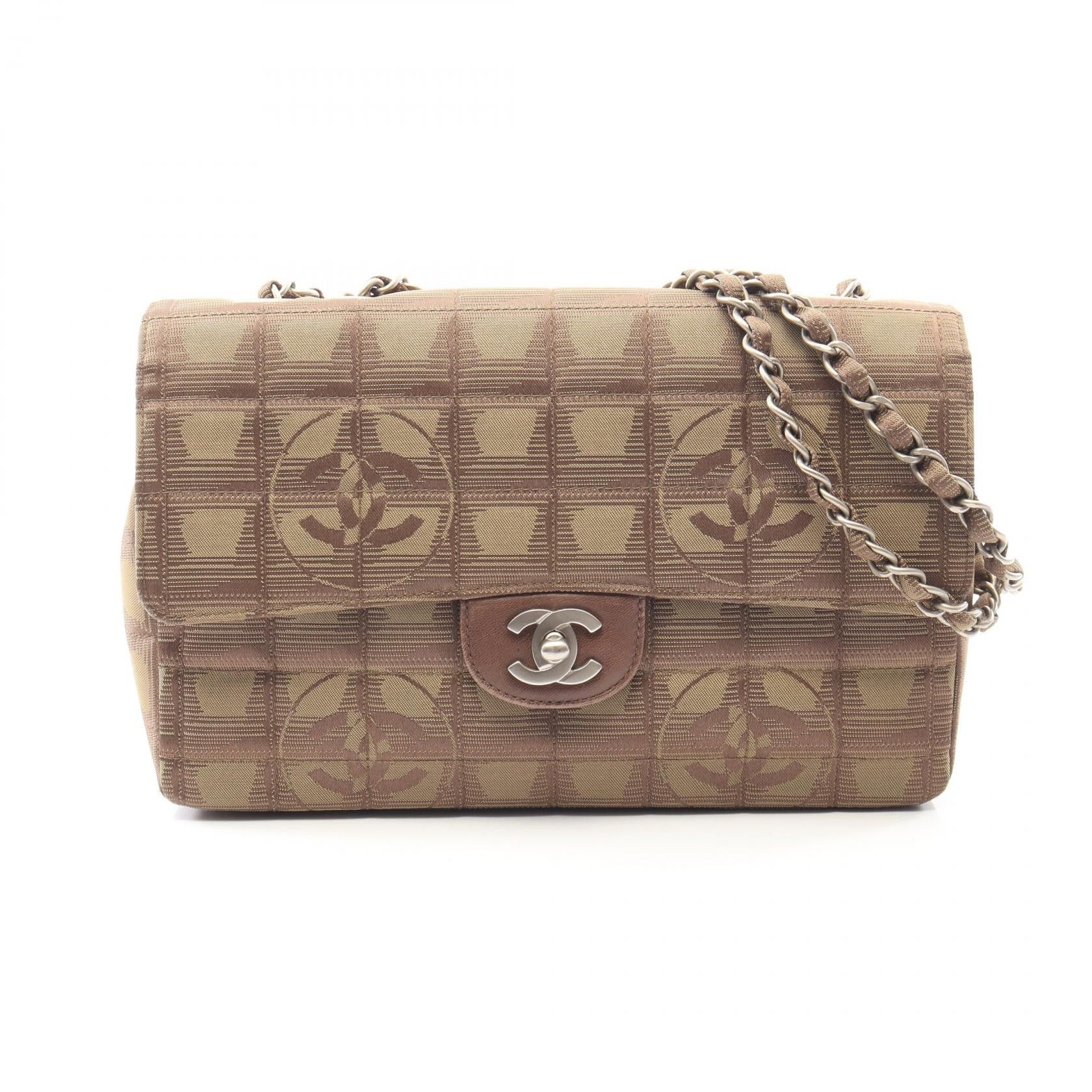 Chanel Chanel Chanel New Travel Line Leather Nylon Canvas Shoulder Bag Textile Shoulder Bag A15285 DUTY FREE for USA Size ONE SIZE - 1 Thumbnail