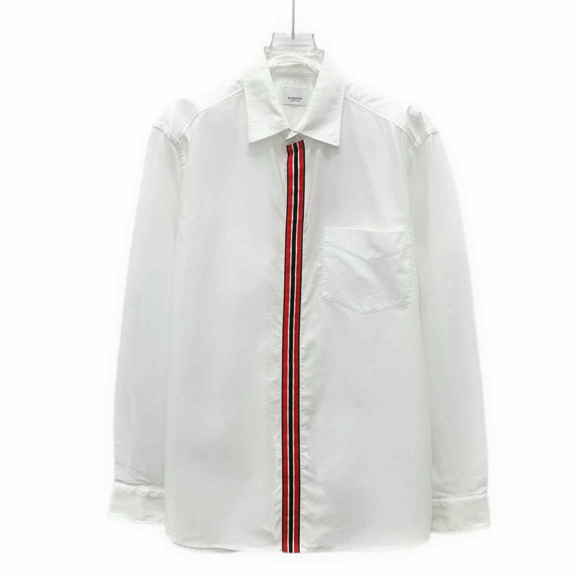 Burberry Burberry Cotton Striped White Shirt M Men Size US M / EU 48-50 / 2 - 1 Thumbnail
