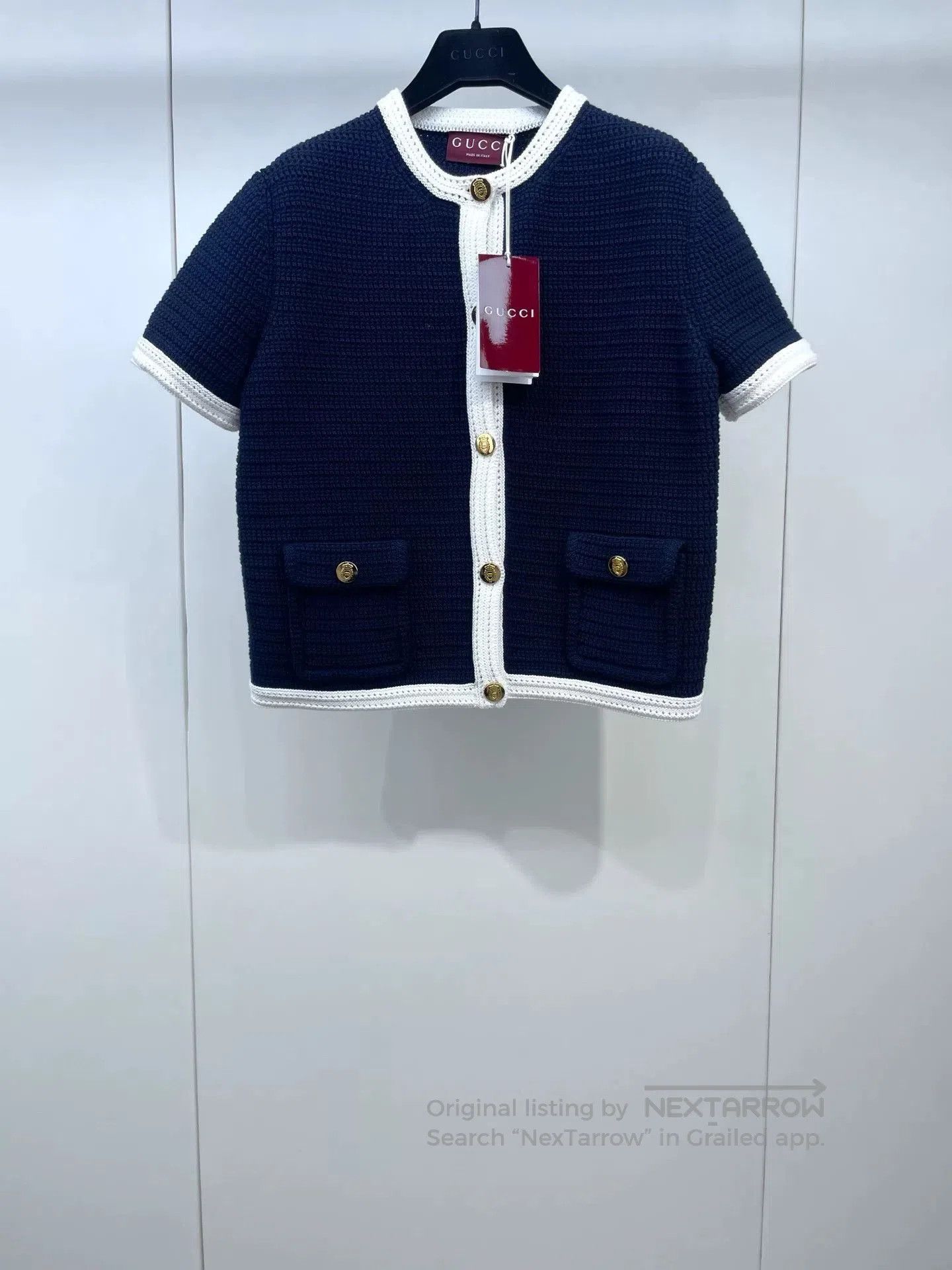 Gucci Gucci Navy Blue Knit Short. Size S / US 4 / IT 40 - 1 Thumbnail