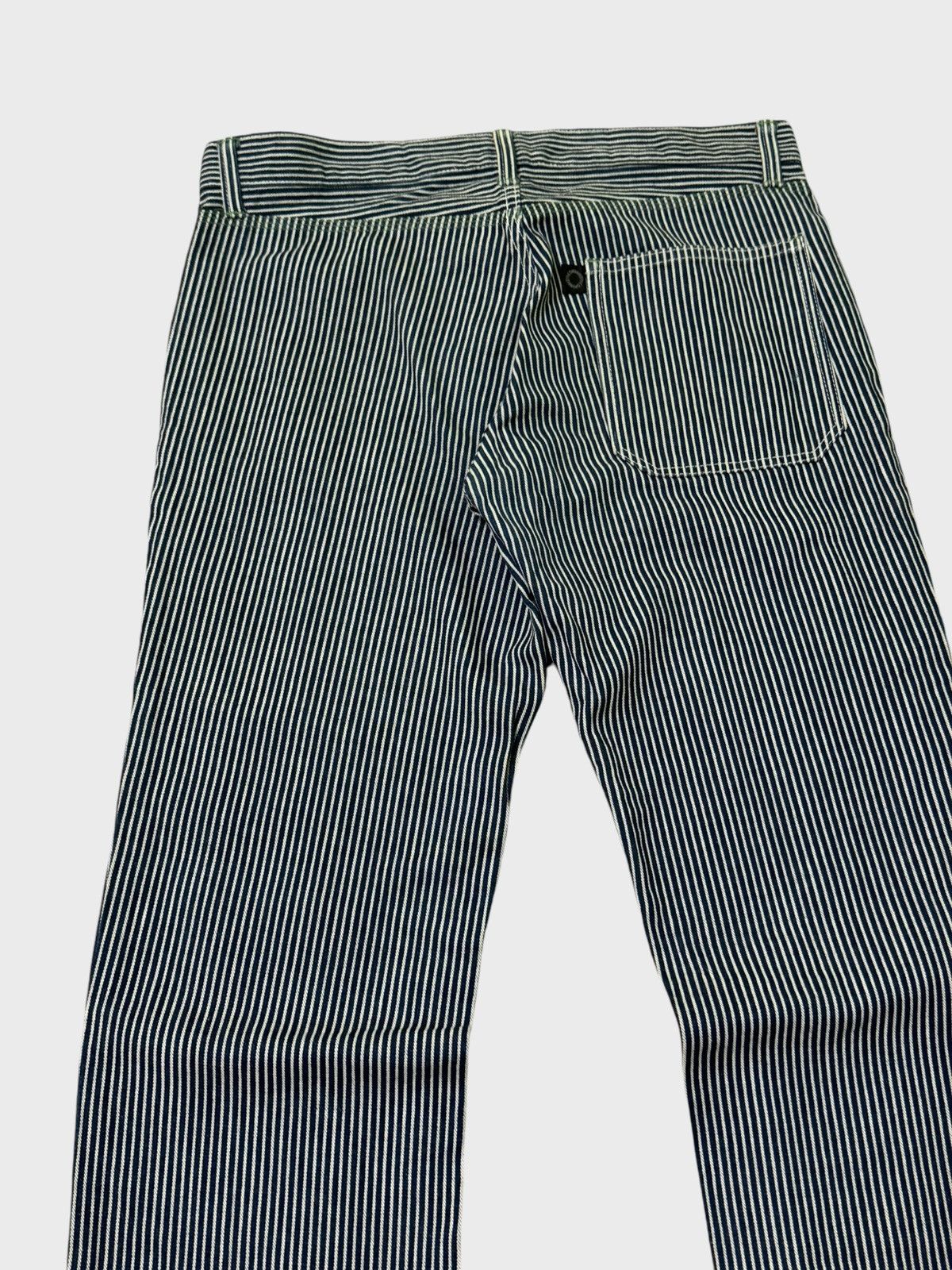 Japanese Brand × Vintage × Yohji Yamamoto Vintage INÉD HOMME Yohji Yamamoto Striped Hickory Pant Size US 31 - 9 Thumbnail