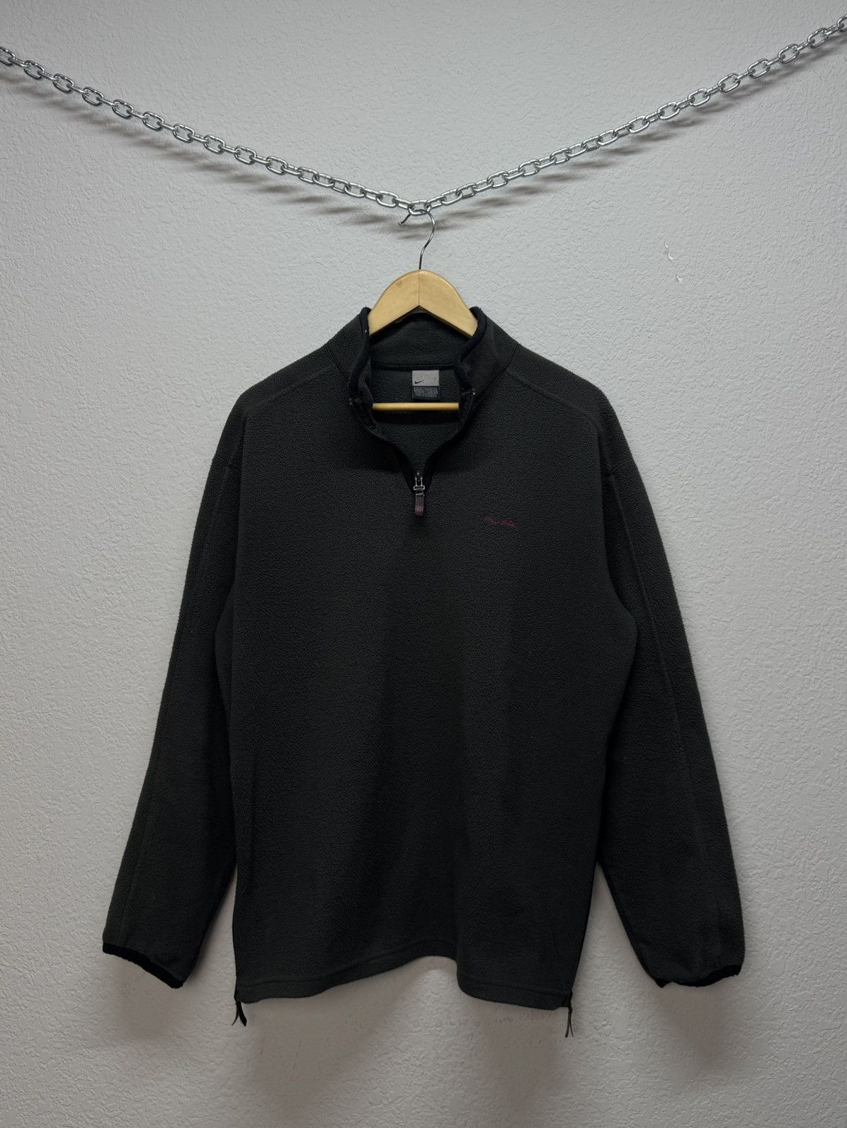 Nike Vintage 90s Nike 1/4 Zip Fleece Pullover Sweater Size US L / EU 52-54 / 3 - 4 Thumbnail