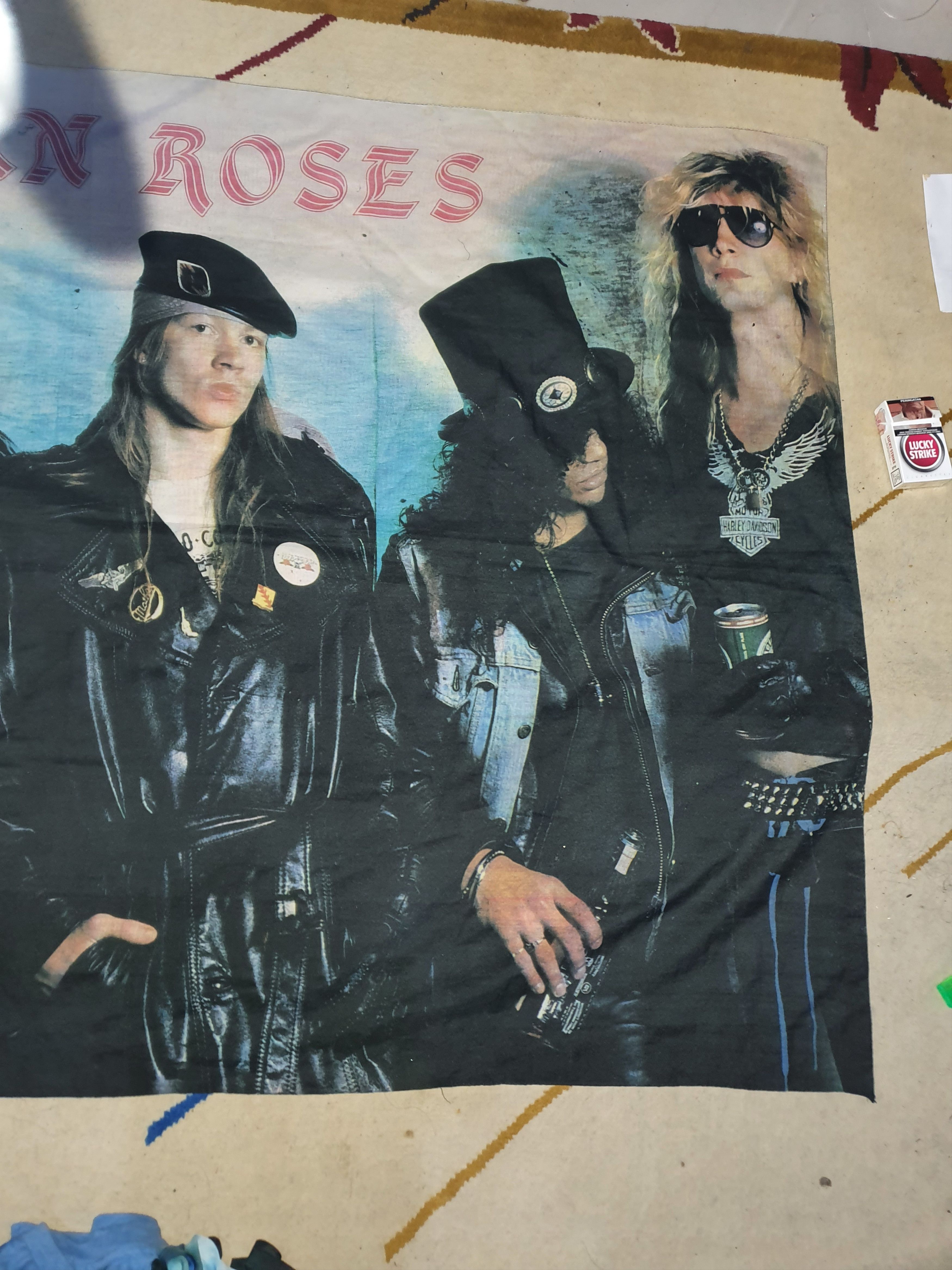 Band Tees × Guns N' Roses × Vintage 90s Guns n Roses flagposter Size ONE SIZE - 3 Thumbnail