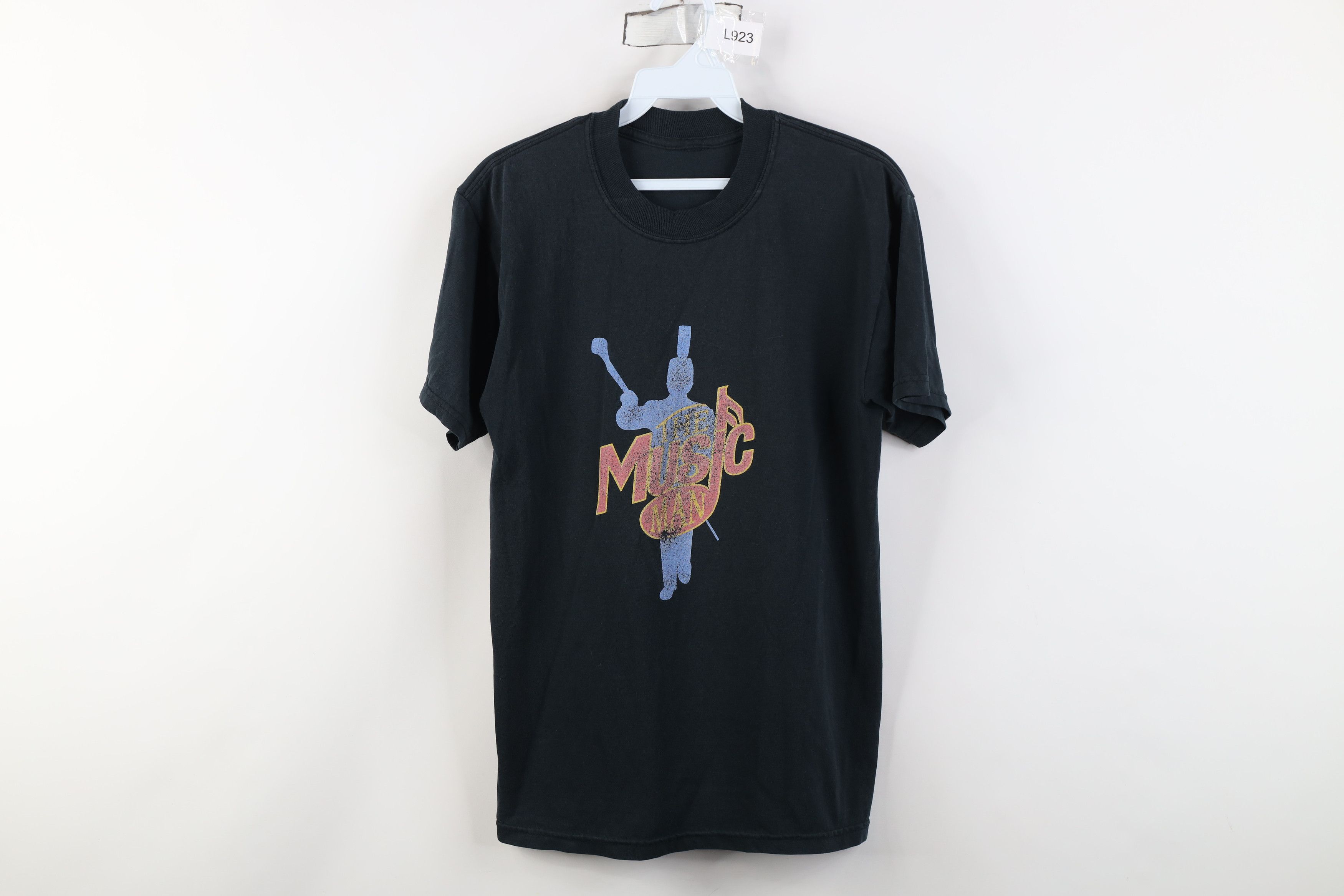 Vintage Vintage 90s The Music Man Play Short Sleeve T-Shirt Black Size US S / EU 44-46 / 1 - 1 Thumbnail