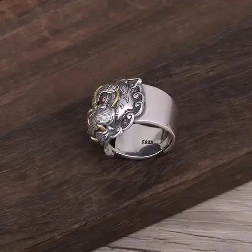 Salt Avenue Dragon Ring Adjustable 925 Sterling Silver Size ONE SIZE - 4 Thumbnail