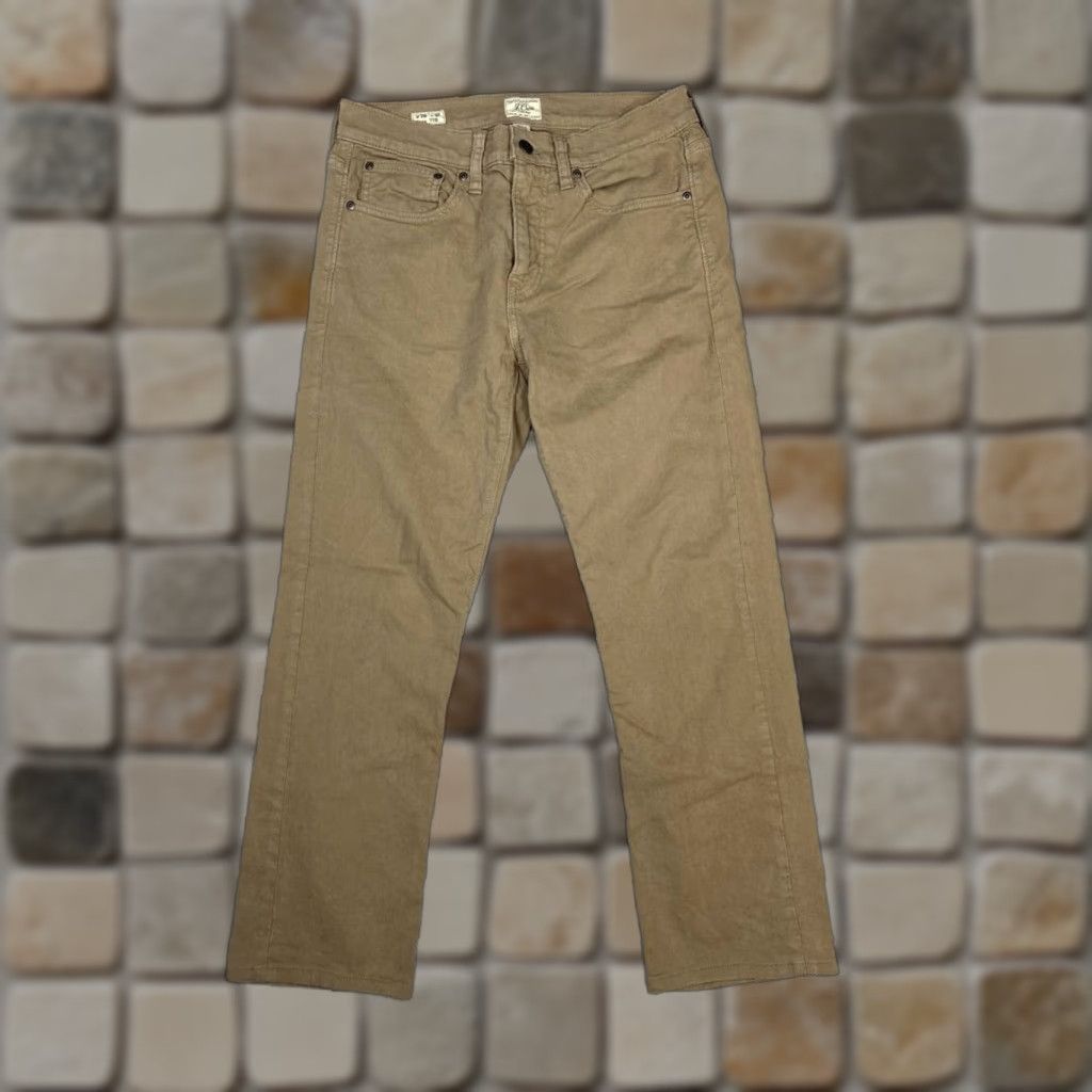 J.Crew J.CREW 770 Jeans Men 29 Brown Cotton Denim Straight 30x26 5-Pocket Solid Modern Preppy Jeans Mens Size US 29 - 1 Thumbnail