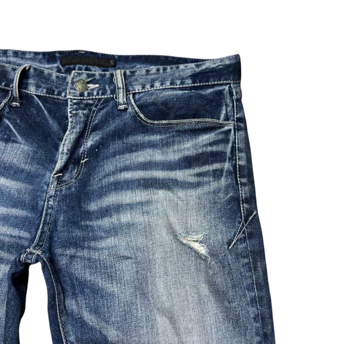 GOSTAR DE FUGA Gostar De Fuga Reconstruct Denim Skinny Jeans Size US 33 - 5 Thumbnail