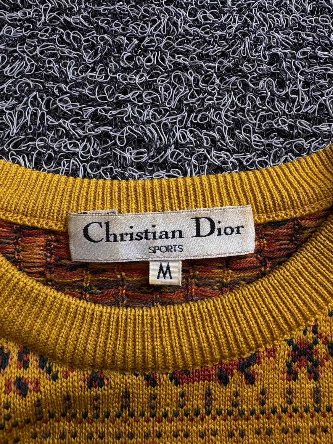 Christian Dior Monsieur Dior Vintage Unique Tudor Rose Unisex Knit Sweater Size M / US 6-8 / IT 42-44 - 3 Thumbnail