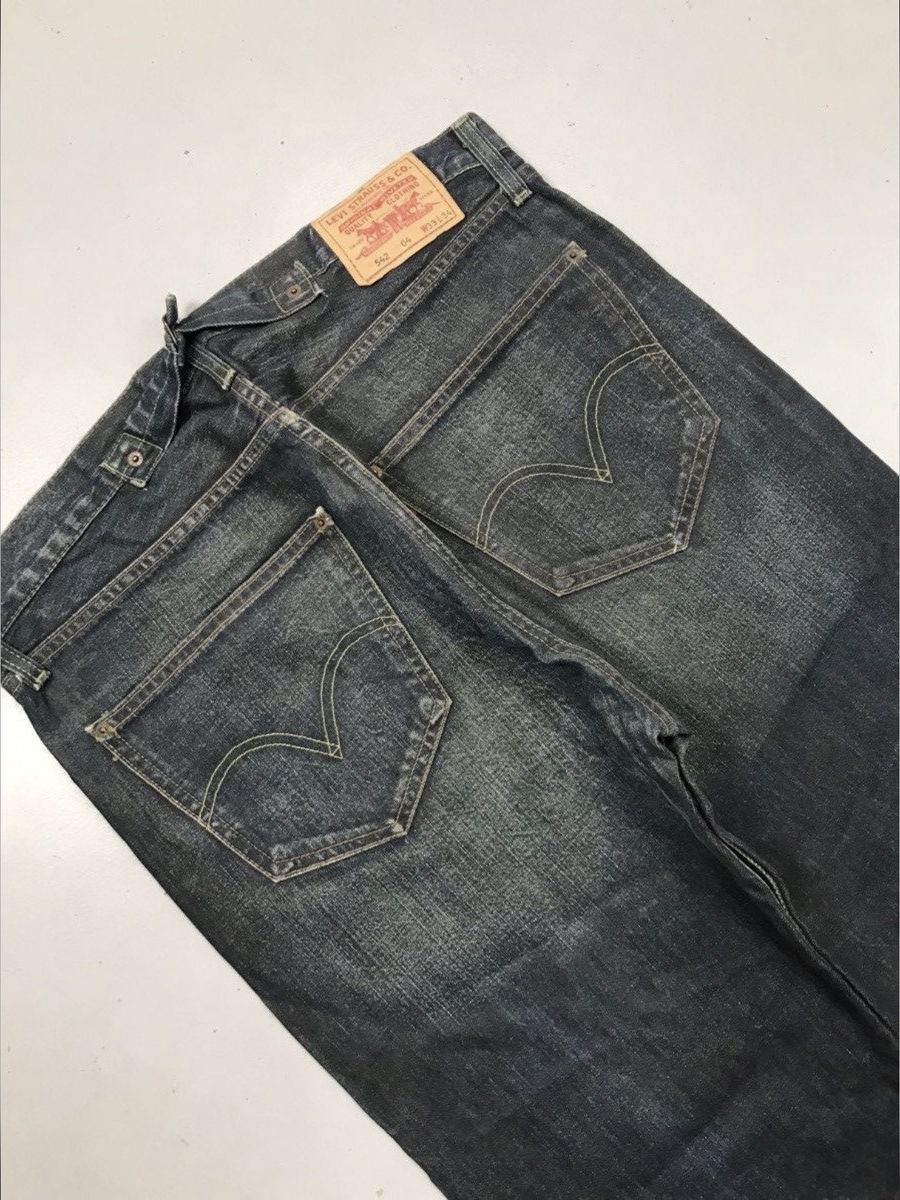 Levi's Vintage Levi’s jeans denim buckle belt Size US 38 / EU 54 - 4 Thumbnail