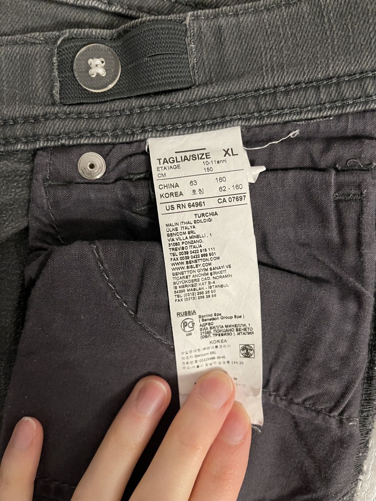 United Colors Of Benetton Benetton girl’s jeans with adjustable waist Size 27" / US 4 / IT 40 - 4 Thumbnail