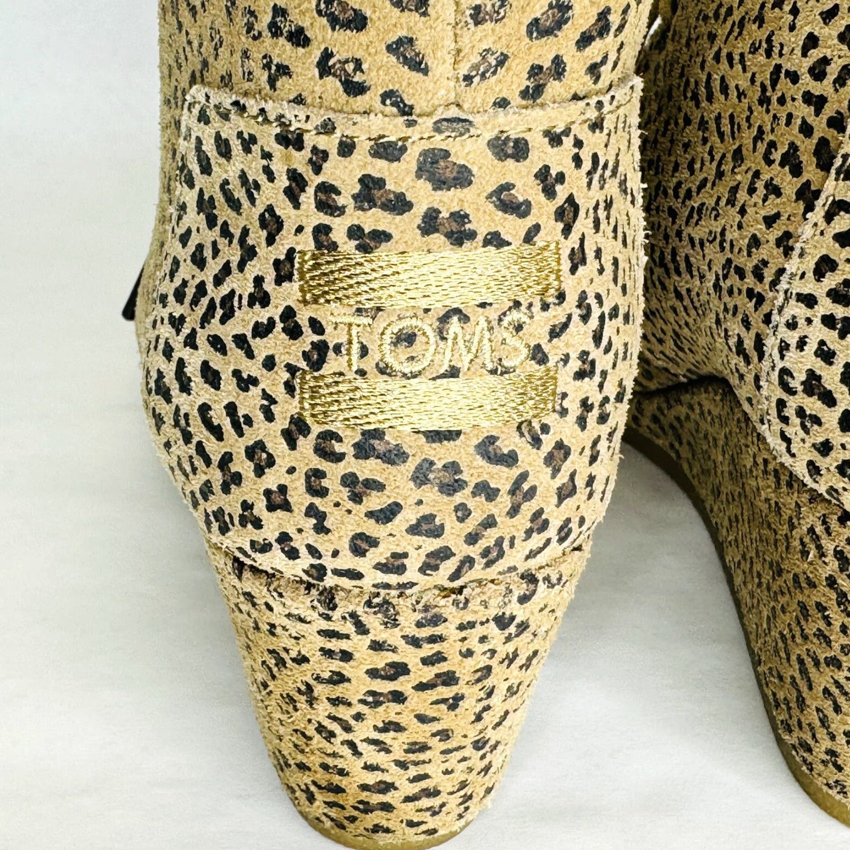 Toms TOMS Women’s Wedge Ankle Bootie Desert Leopard Animal Print Tie US Size 6.5 Boots Size US 5 / IT 35 - 7 Thumbnail