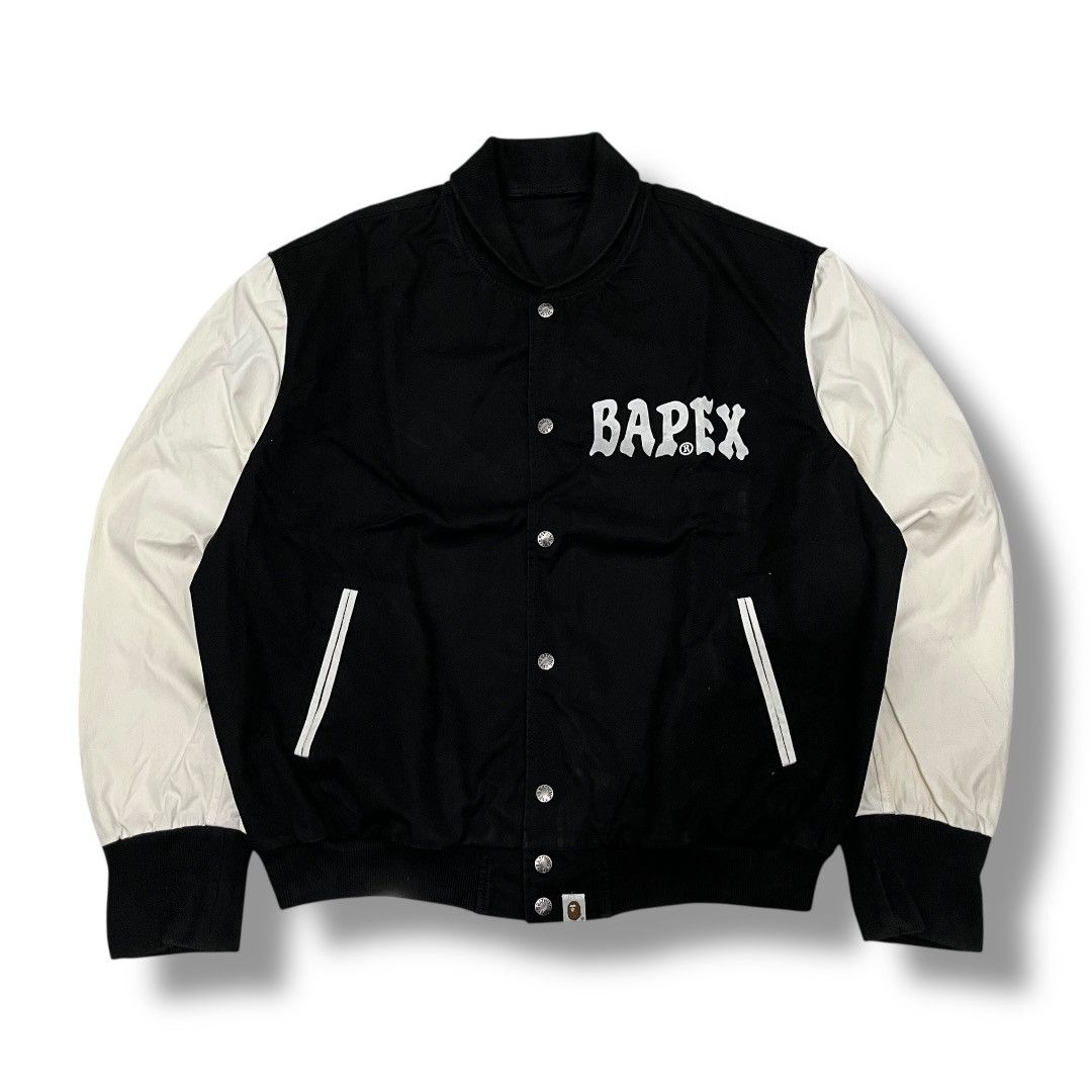 Bape BAPEX Simple Logo Varsity Jacket Size US XL / EU 56 / 4 - 1 Thumbnail
