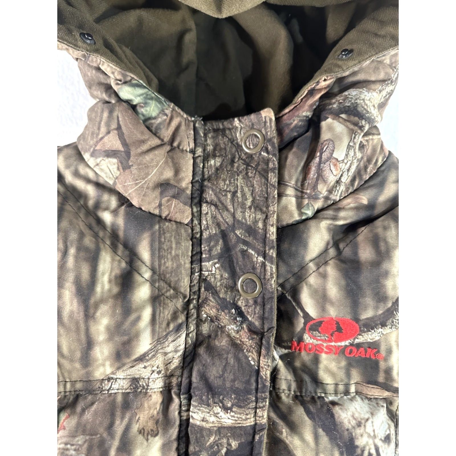 Vintage Mossy Oak Jacket Womens Medium Camouflage Full Zip Puffer Insulated Pockets Coat Size M / US 6-8 / IT 42-44 - 5 Thumbnail