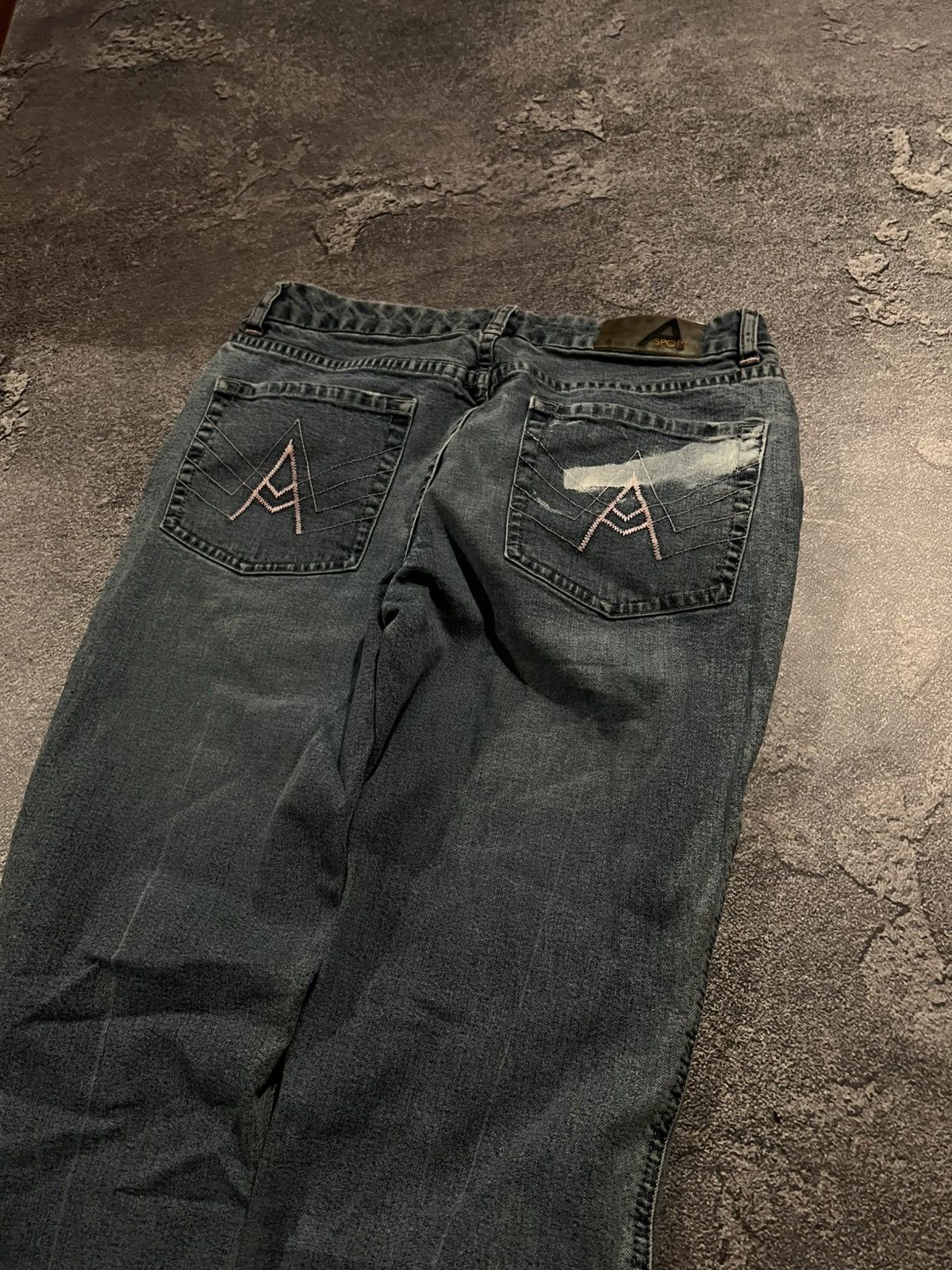 Japanese Brand RARE Flared Light Y2K Jeans / Swag Archive Style 90s Size US 30 / EU 46 - 4 Thumbnail