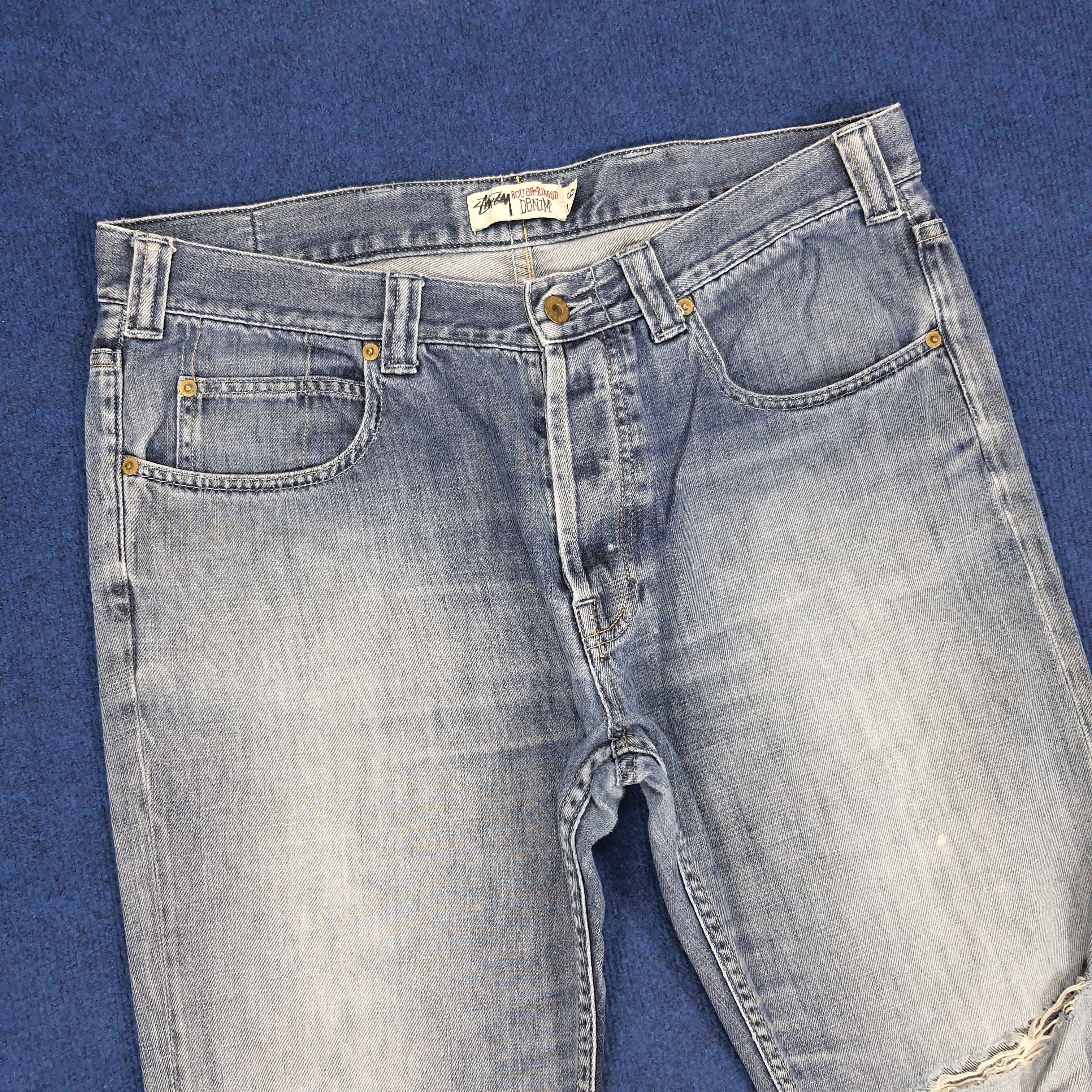 Stussy × Vintage Vintage Stussy Custom Logo Streetwear Jeans Size US 36 / EU 52 - 5 Thumbnail