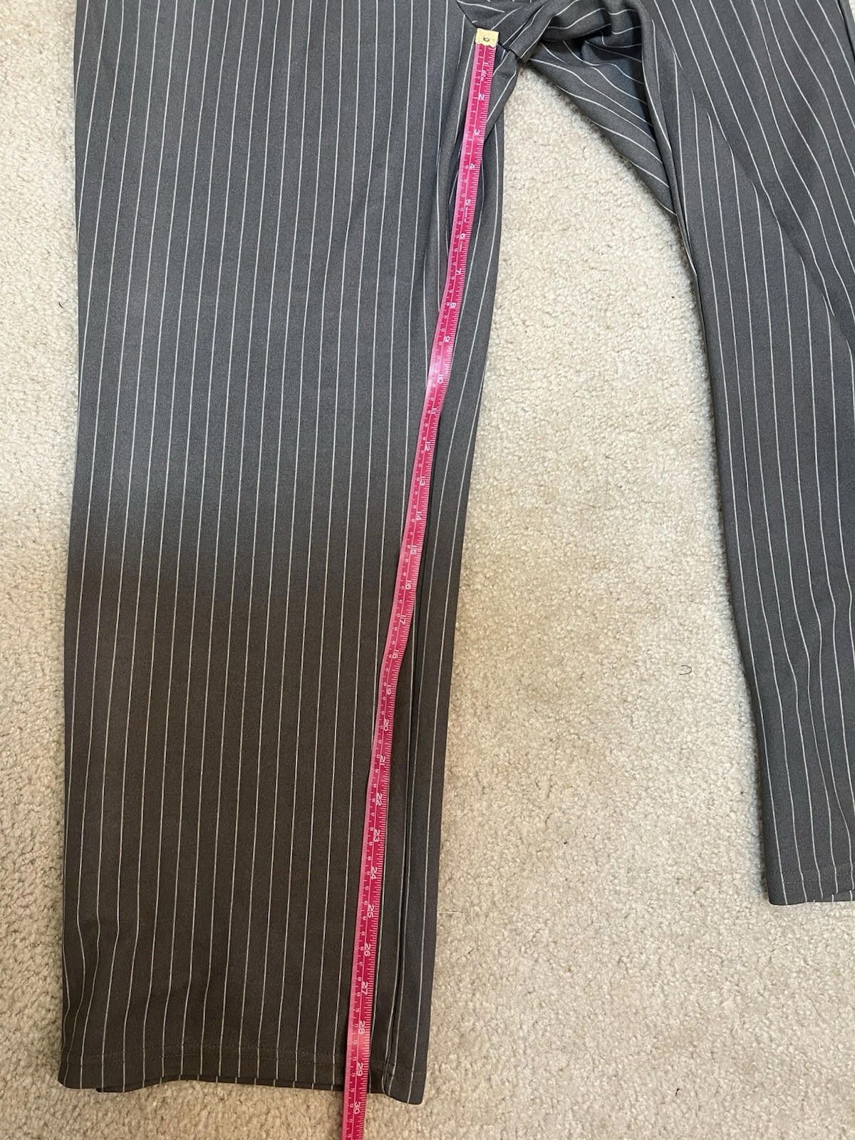 Fashion Nova Fashion Nova Work It Pin Strip Trouser Pants NWT Sz L Size 36" / US 14 / IT 50 - 5 Thumbnail