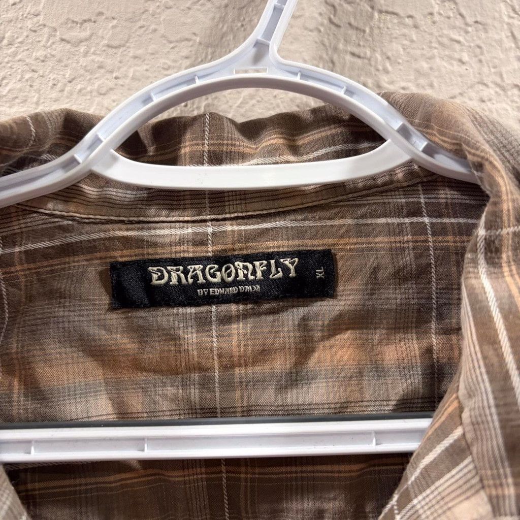Dragonfly Brown and black Dragonfly button-up shirt Size US XL / EU 56 / 4 - 3 Thumbnail
