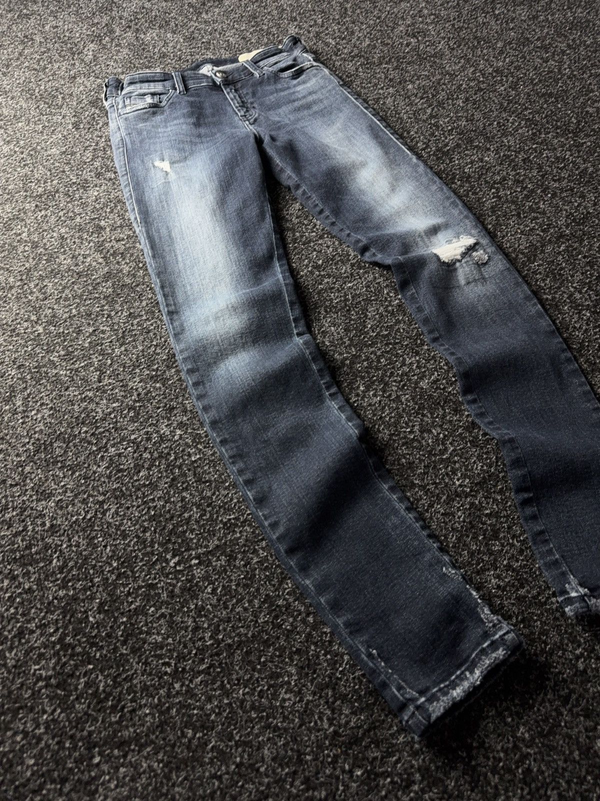 Diesel Luxury Skinny Diesel Slandy 00s Y2K Jeans Denim pants Size 28" / US 6 / IT 42 - 2 Thumbnail