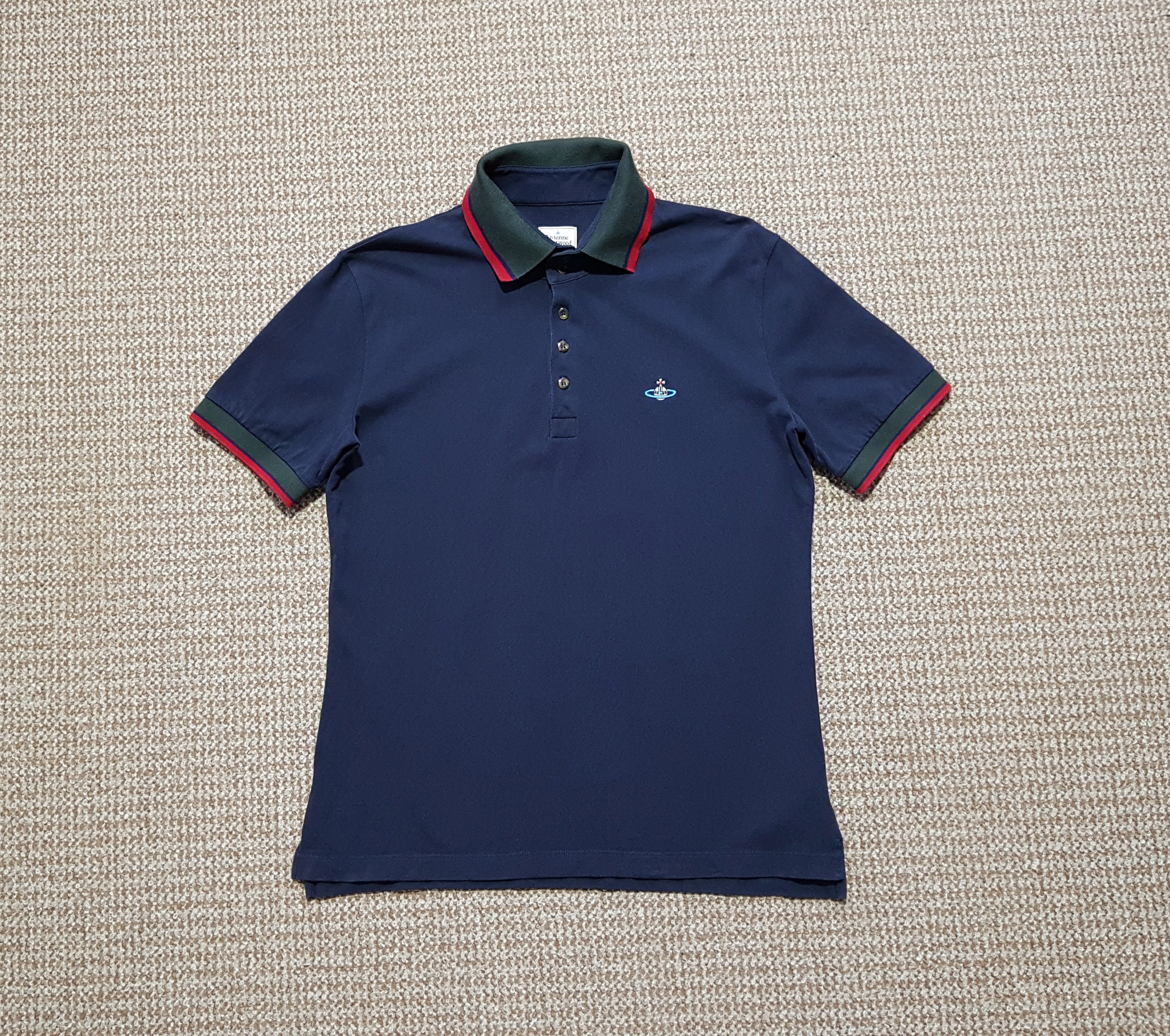 Vivienne Westwood Vivienne Westwood Men's Polo Shirt Blue sz L Size US L / EU 52-54 / 3 - 1 Thumbnail