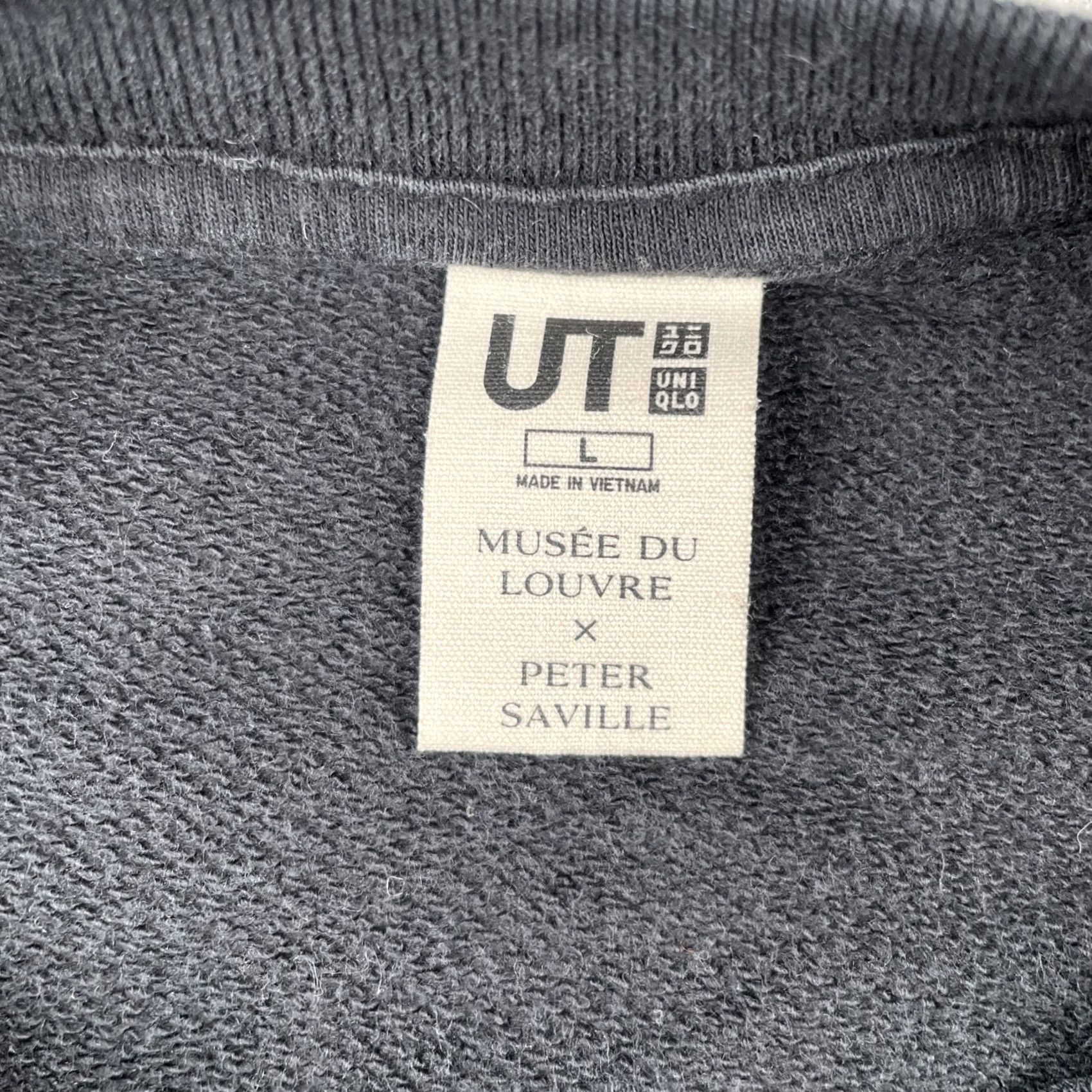 Uniqlo VINTAGE Uniqlo Sweatshirt Mens L Black Peter Saville Musee Du Louvre Aphrodite Venus de Milo Etruscan Roman 90s Concert Art Statue Size US L / EU 52-54 / 3 - 6 Thumbnail