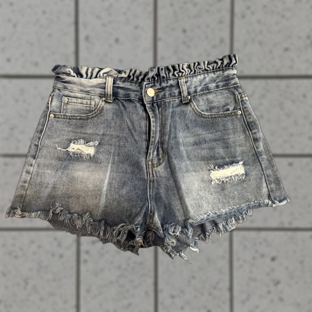Vintage Hayden Jeans Shorts Paperbag Waist Medium Cut-Off Women M Blue Size 32" / US 10 / IT 46 - 1 Thumbnail