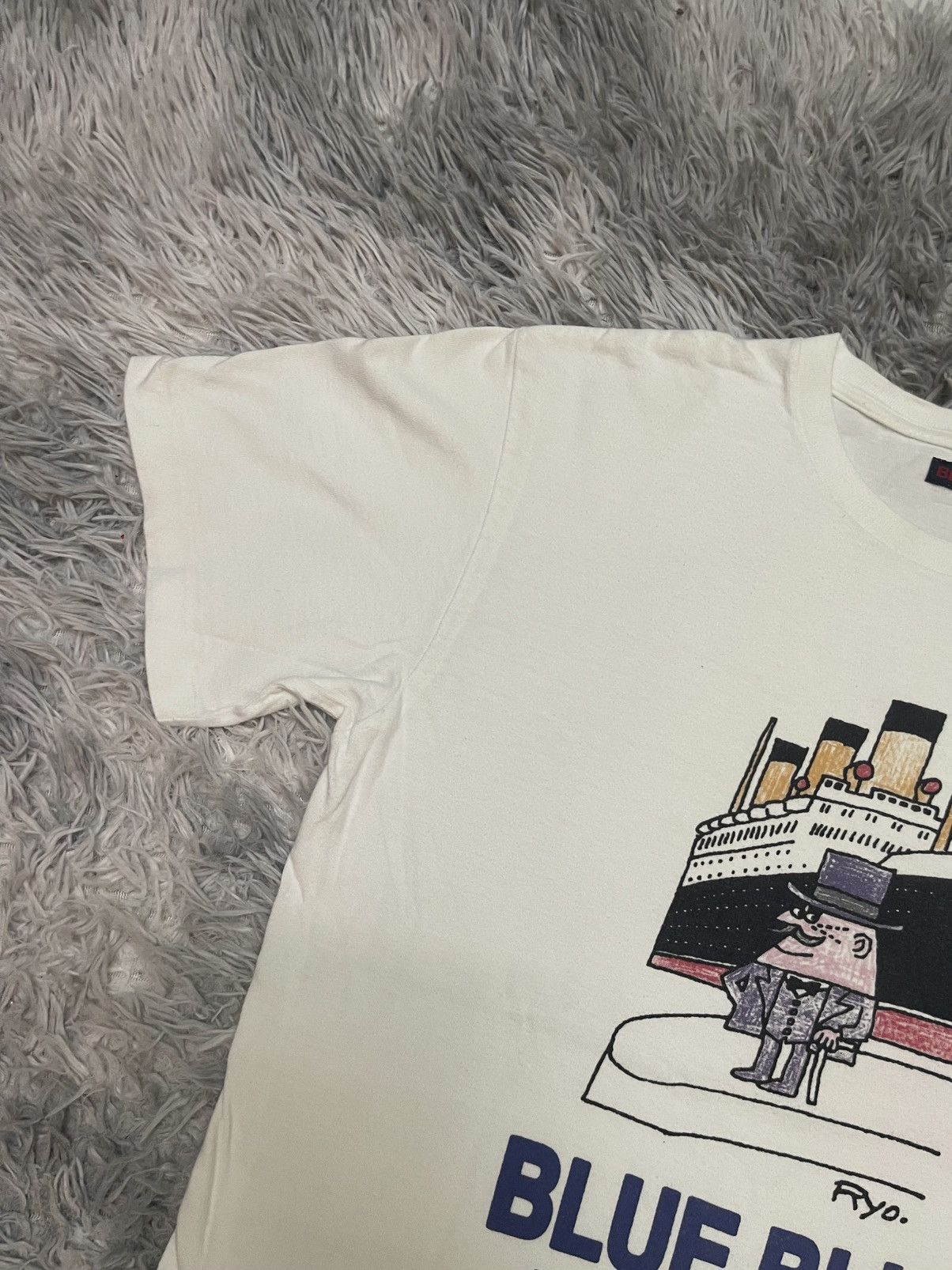 Blue Blue Japan RARE VINTAGE BLUE BLUE JAPAN LIMITED EDITION TSHIRT Size US M / EU 48-50 / 2 - 5 Thumbnail