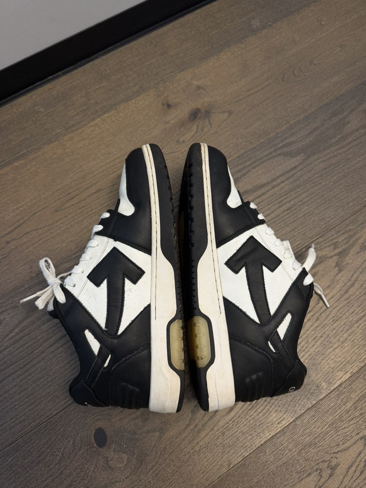 Off-White Off white Out Of Office / OOO / Black White Size US 12 / EU 45 - 10 Thumbnail