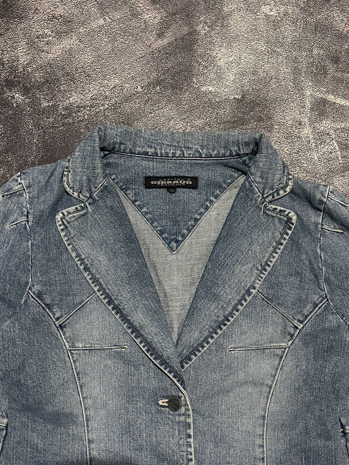 Marithe + Francois Girbaud Vintage Marithe Francois Girbaud Denim Blazer Jacket Size M / US 6-8 / IT 42-44 - 2 Thumbnail