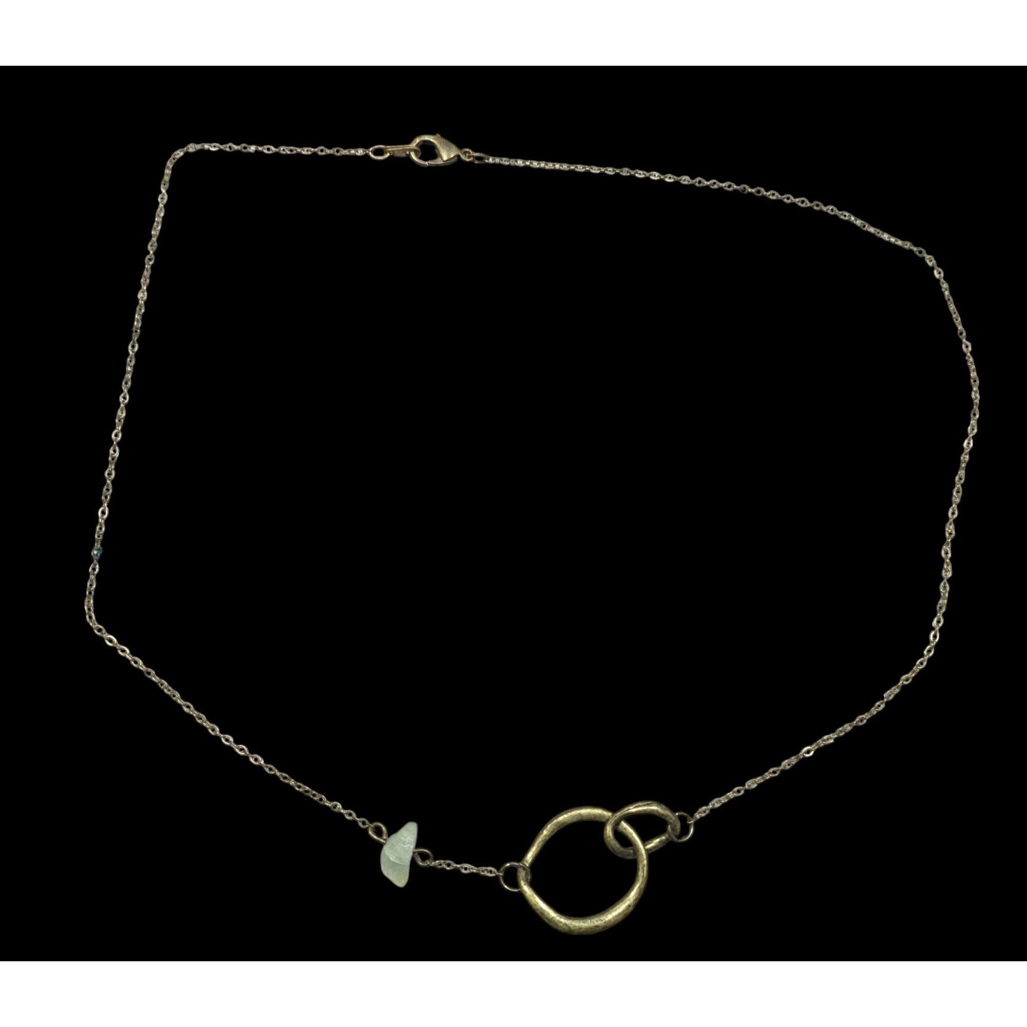 Other Casual Festival Abstract Antiqued Gold Tone Necklace Size ONE SIZE - 2 Thumbnail