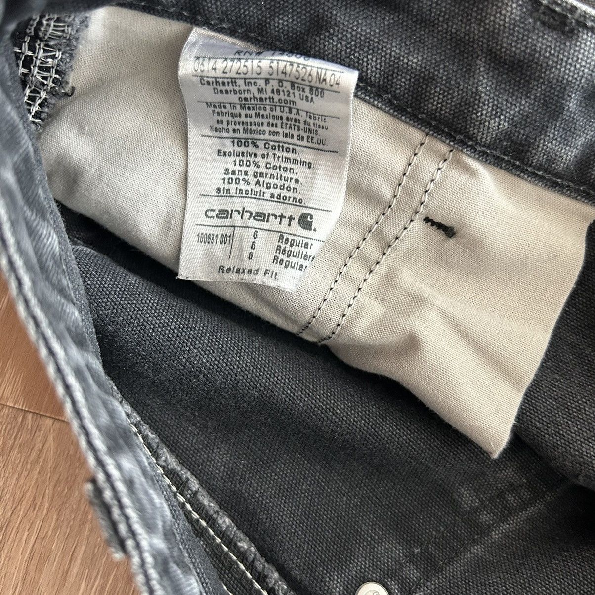 Carhartt × Vintage Faded Black Carhartt Double knee pants Size 28" / US 6 / IT 42 - 7 Thumbnail