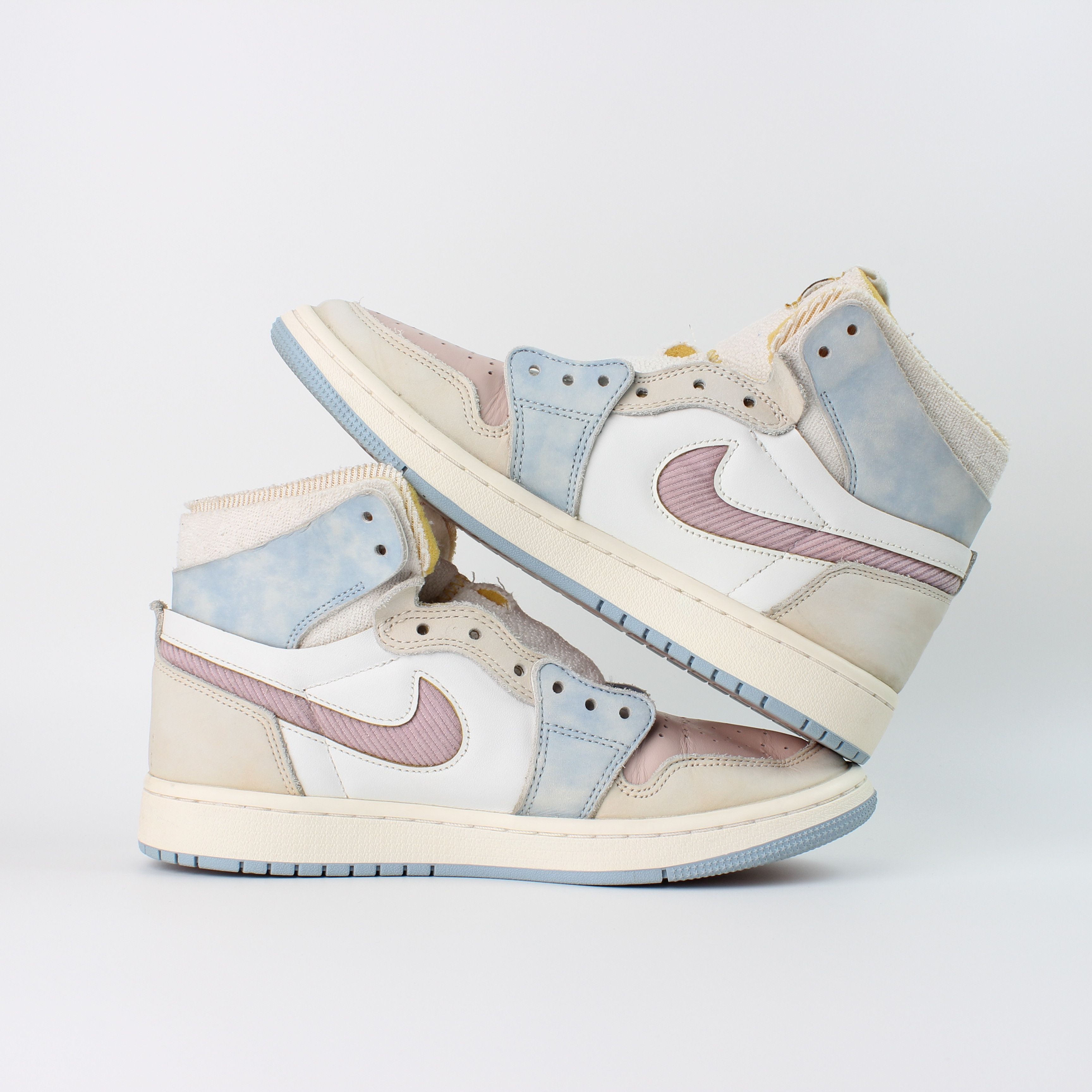 Nike (W) Jordan 1 Zoom Air CMFT Pink Oxford Plum Fog DQ5092-651 Size US 8 / IT 38 - 4 Thumbnail